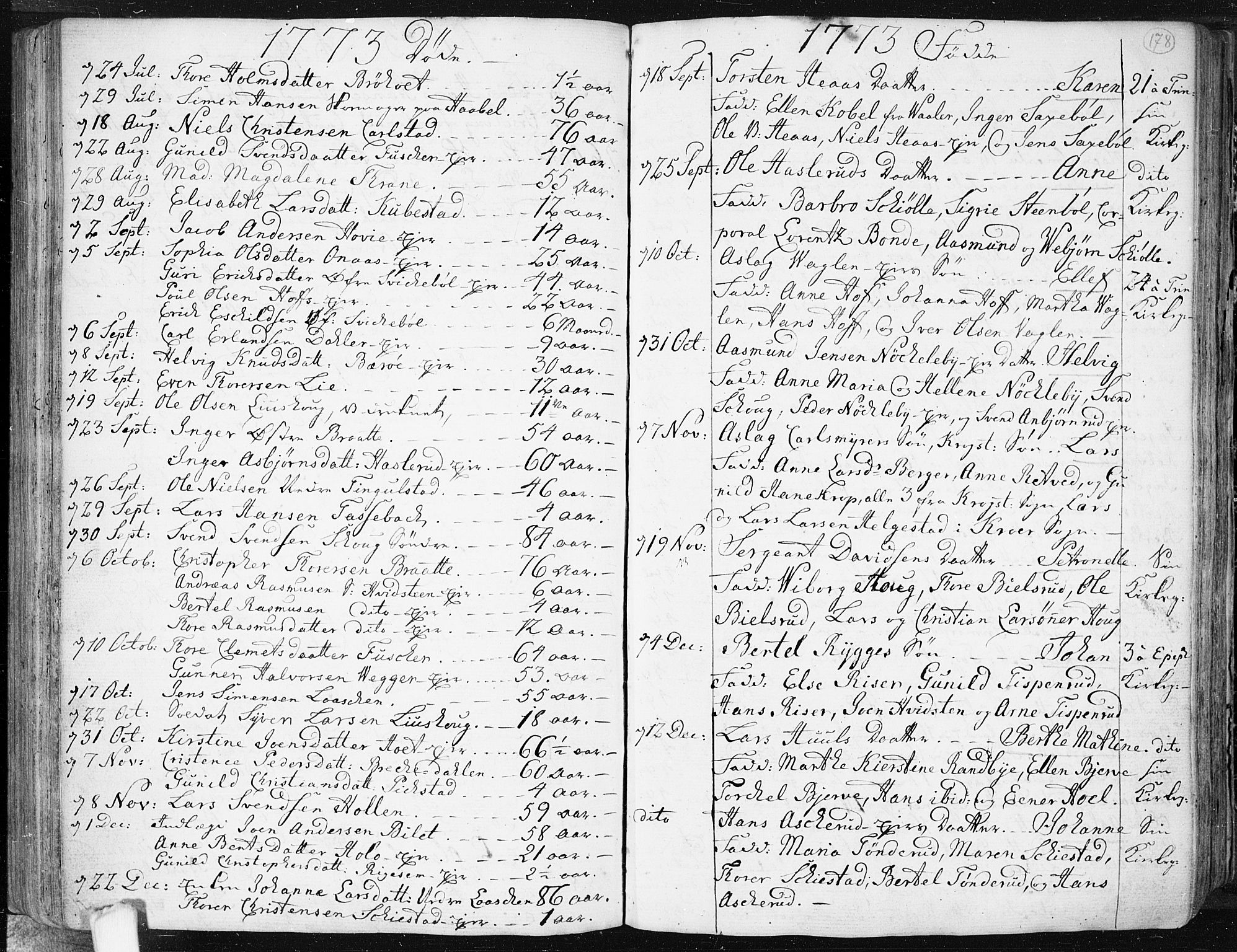 Hobøl prestekontor Kirkebøker, AV/SAO-A-2002/F/Fa/L0001: Parish register (official) no. I 1, 1733-1814, p. 178