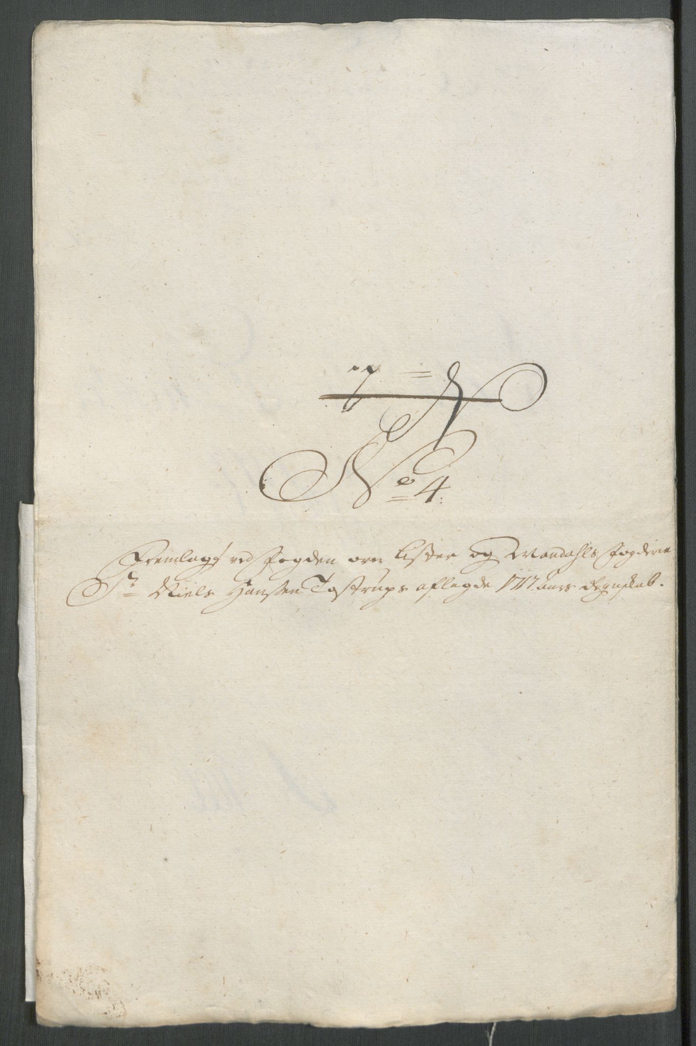 Rentekammeret inntil 1814, Reviderte regnskaper, Fogderegnskap, AV/RA-EA-4092/R43/L2561: Fogderegnskap Lista og Mandal, 1717, p. 42