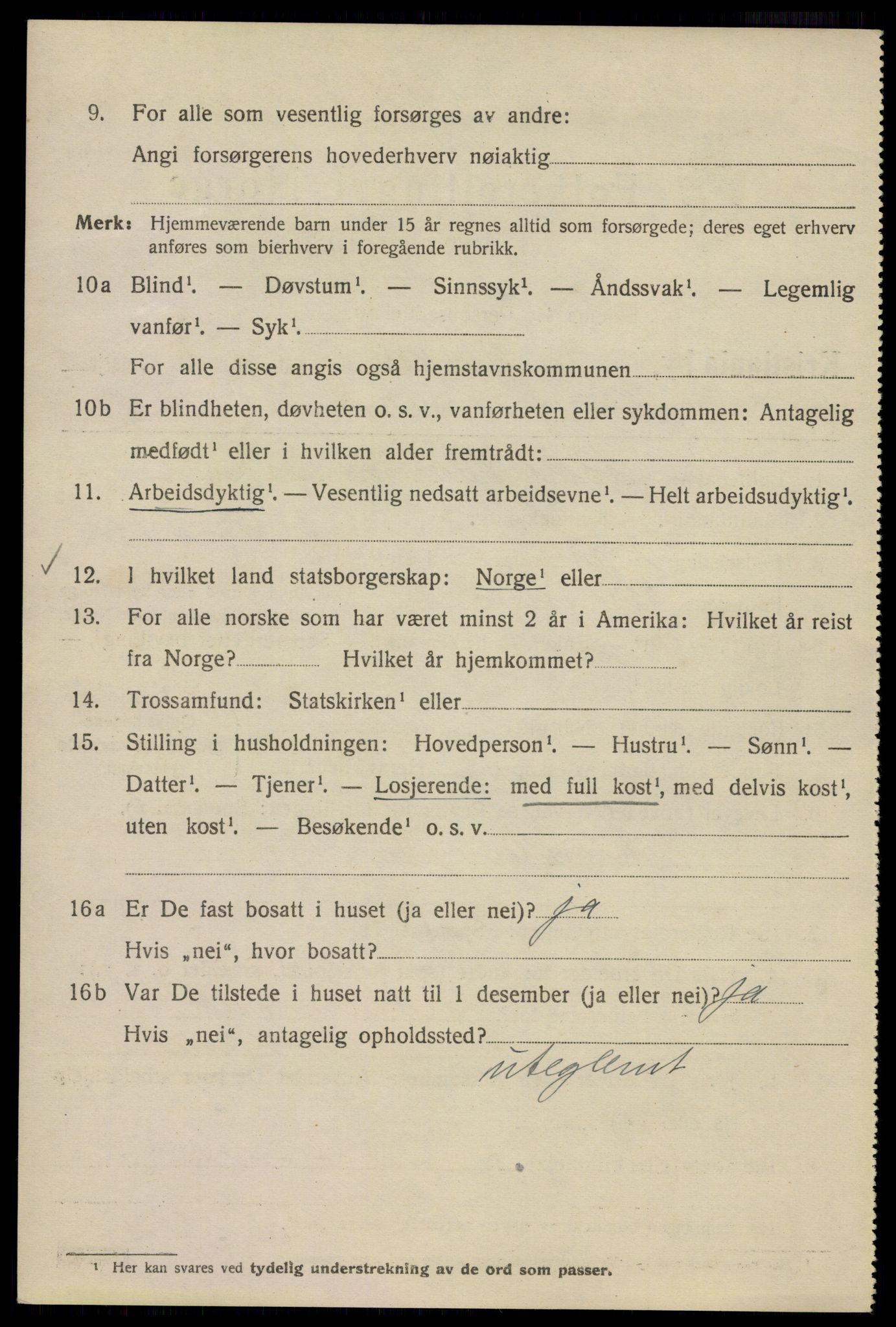 SAO, 1920 census for Kristiania, 1920, p. 197194