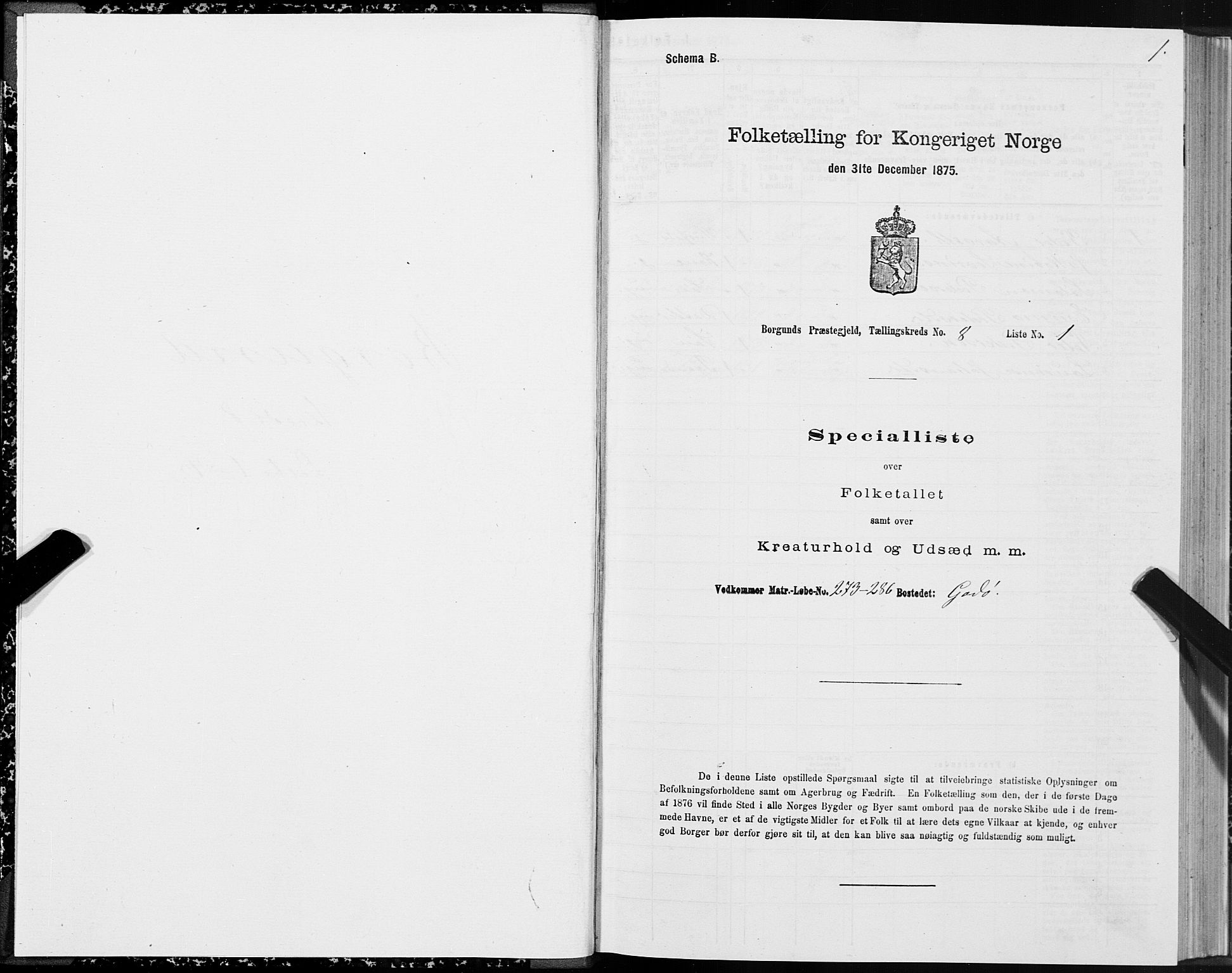 SAT, 1875 census for 1531P Borgund, 1875, p. 5001