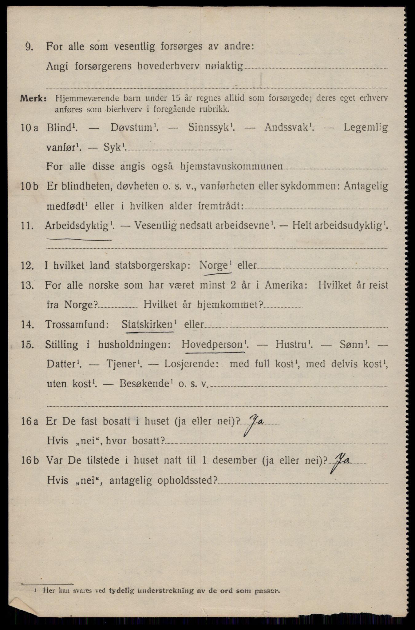 SAT, 1920 census for Trondheim, 1920, p. 68331
