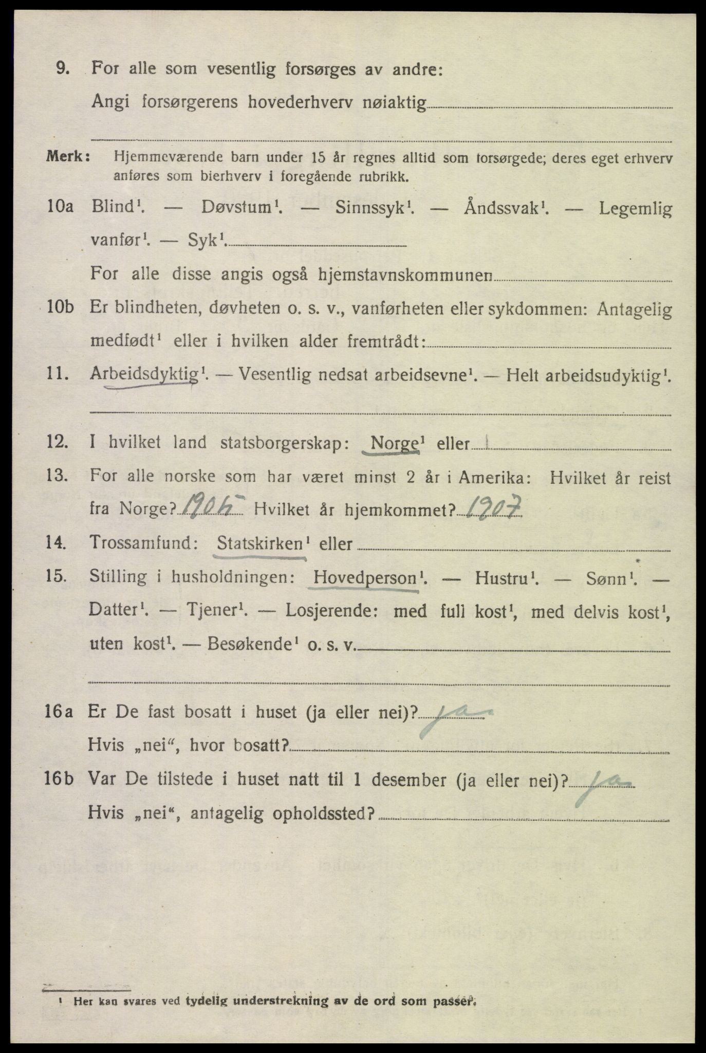 SAK, 1920 census for Konsmo, 1920, p. 1181