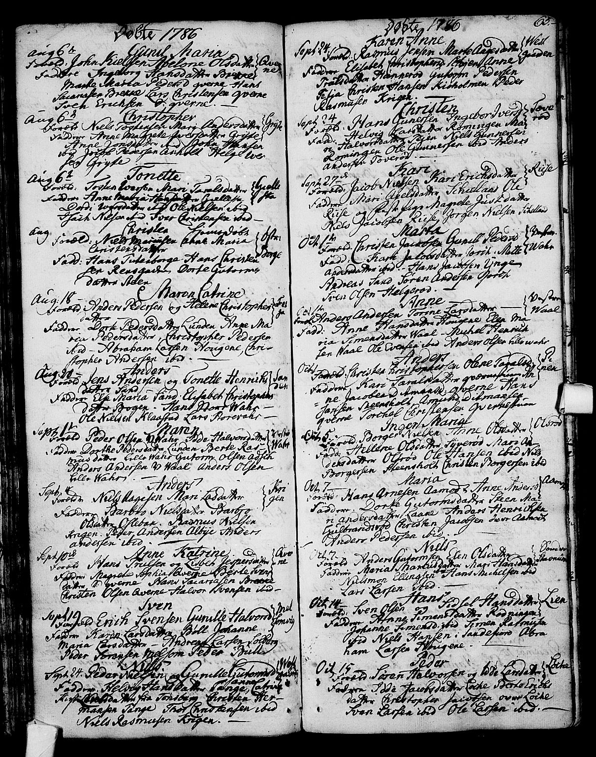 Stokke kirkebøker, SAKO/A-320/F/Fa/L0003: Parish register (official) no. I 3, 1771-1803, p. 65