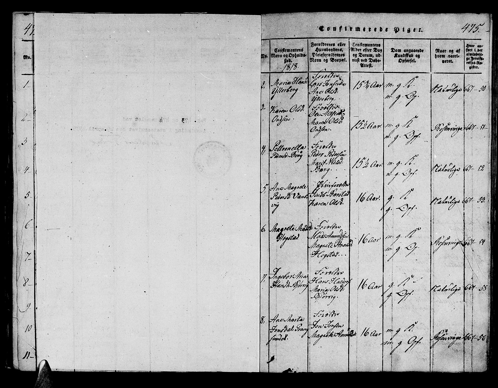 Ministerialprotokoller, klokkerbøker og fødselsregistre - Nord-Trøndelag, SAT/A-1458/722/L0217: Parish register (official) no. 722A04, 1817-1842, p. 474-475