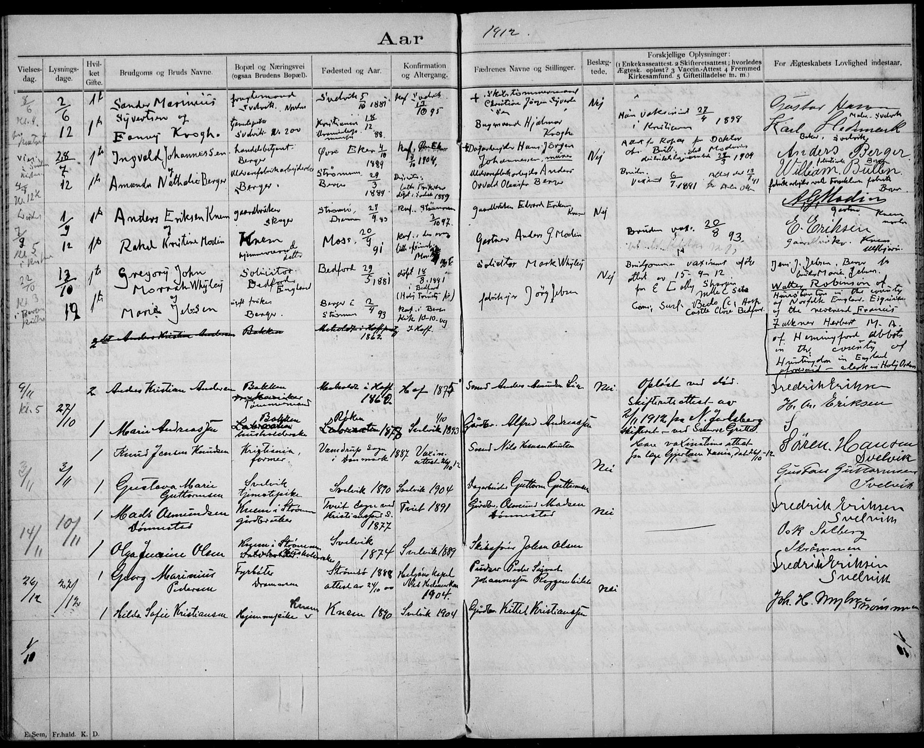 Strømm kirkebøker, AV/SAKO-A-322/H/Ha/L0002: Banns register no. 2, 1897-1919