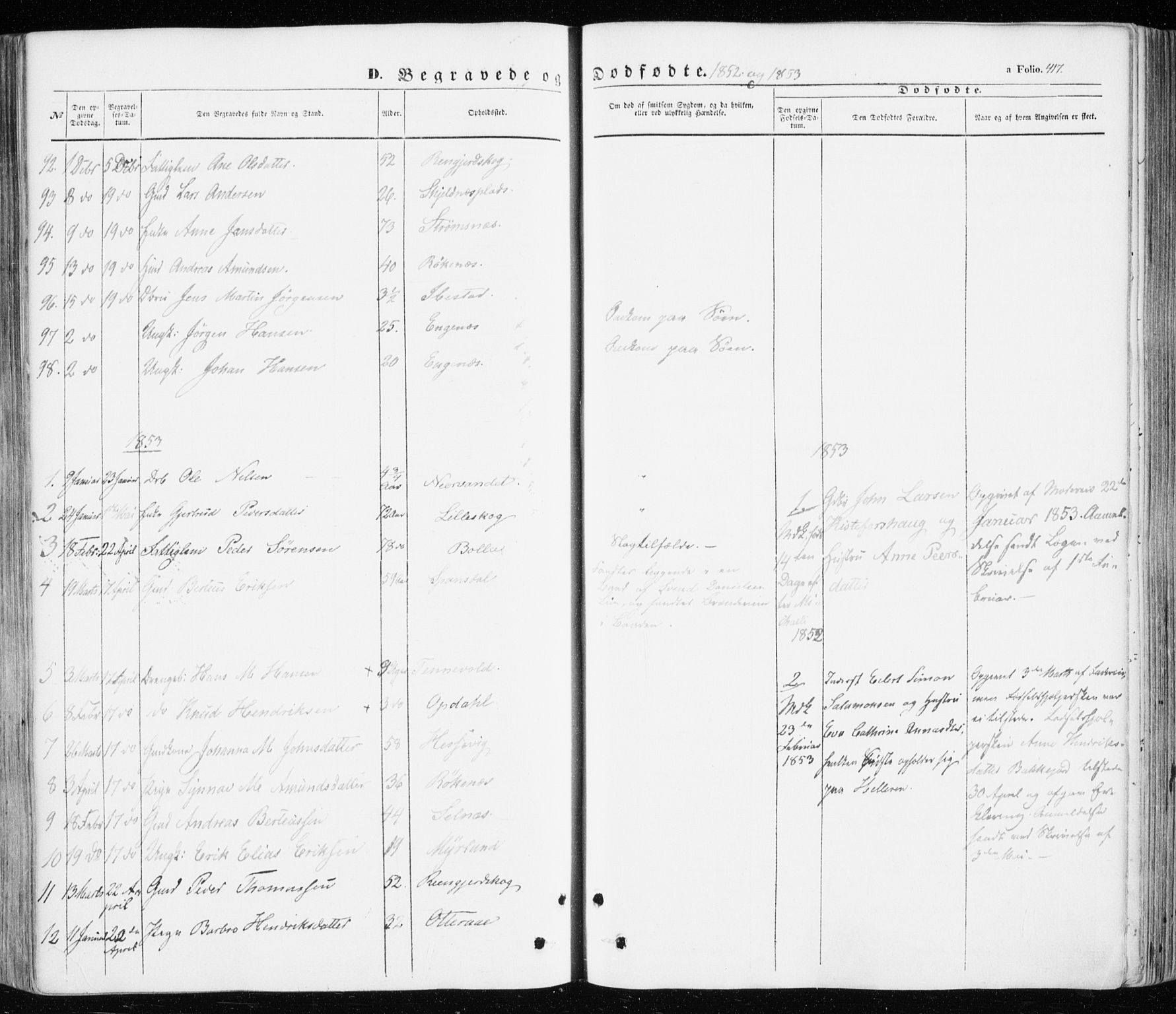 Ibestad sokneprestembete, SATØ/S-0077/H/Ha/Haa/L0008kirke: Parish register (official) no. 8, 1850-1859, p. 417