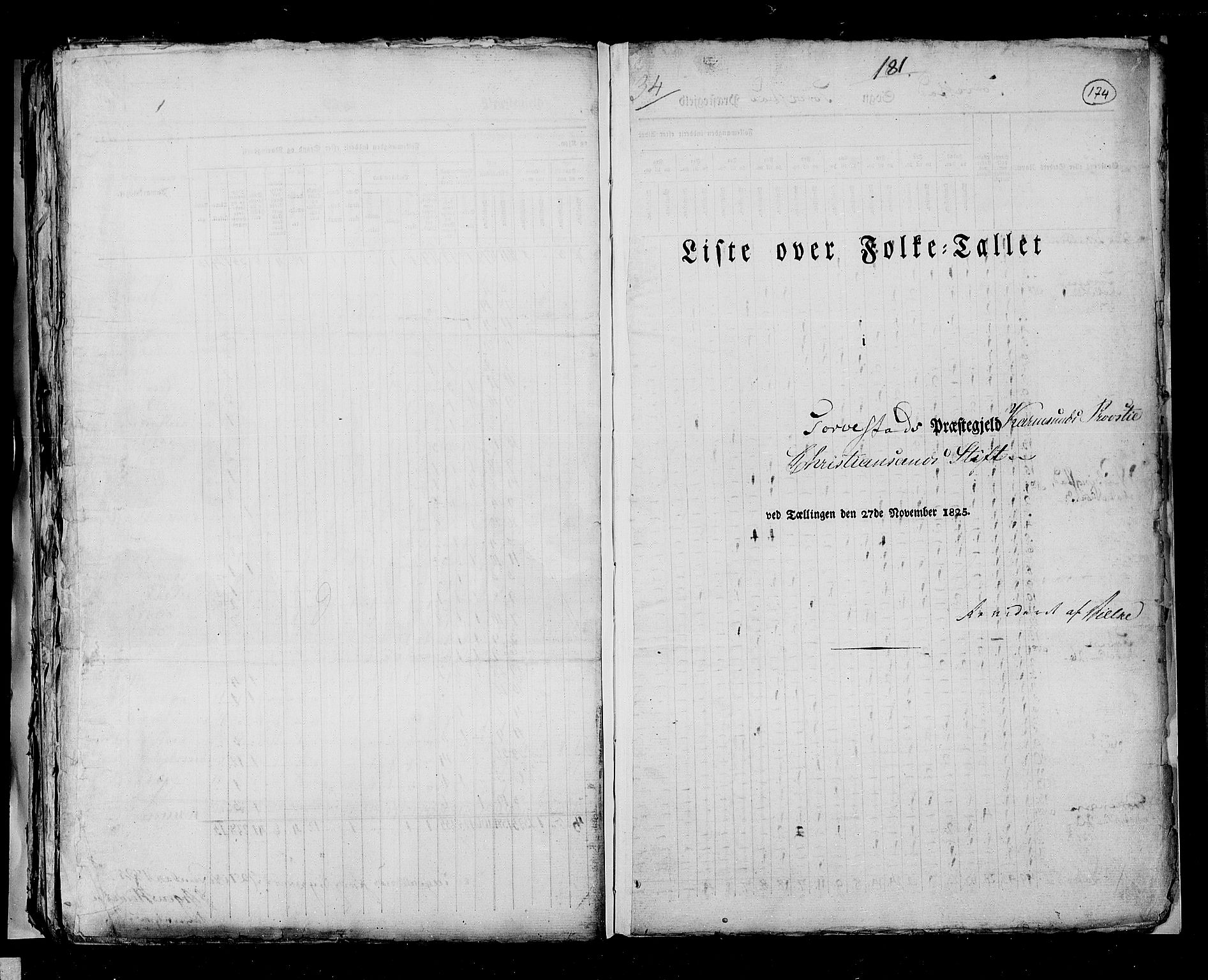 RA, Census 1825, vol. 12: Stavanger amt, 1825, p. 174