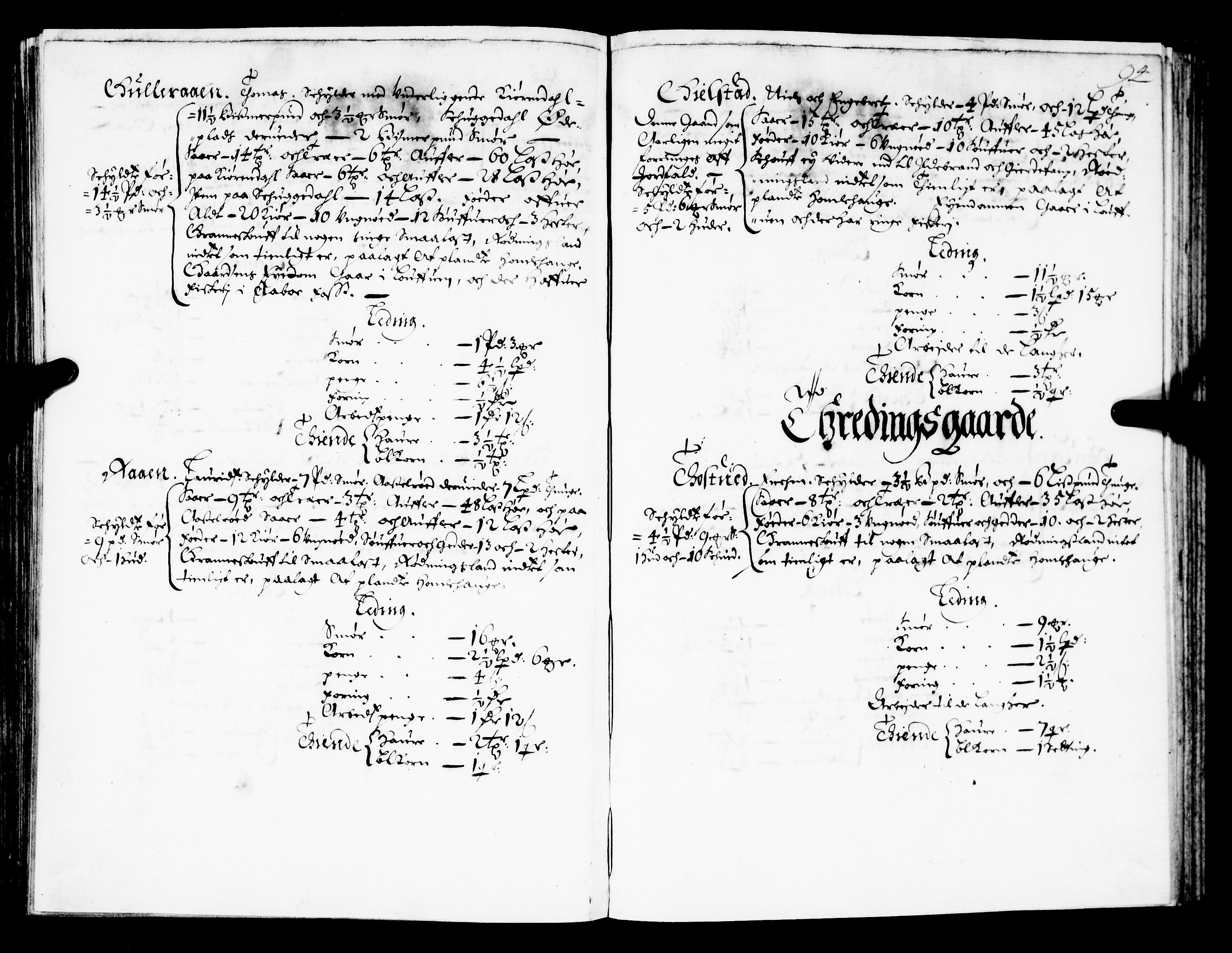 Rentekammeret inntil 1814, Realistisk ordnet avdeling, AV/RA-EA-4070/N/Nb/Nba/L0021: Brunla len, 1667, p. 93b-94a