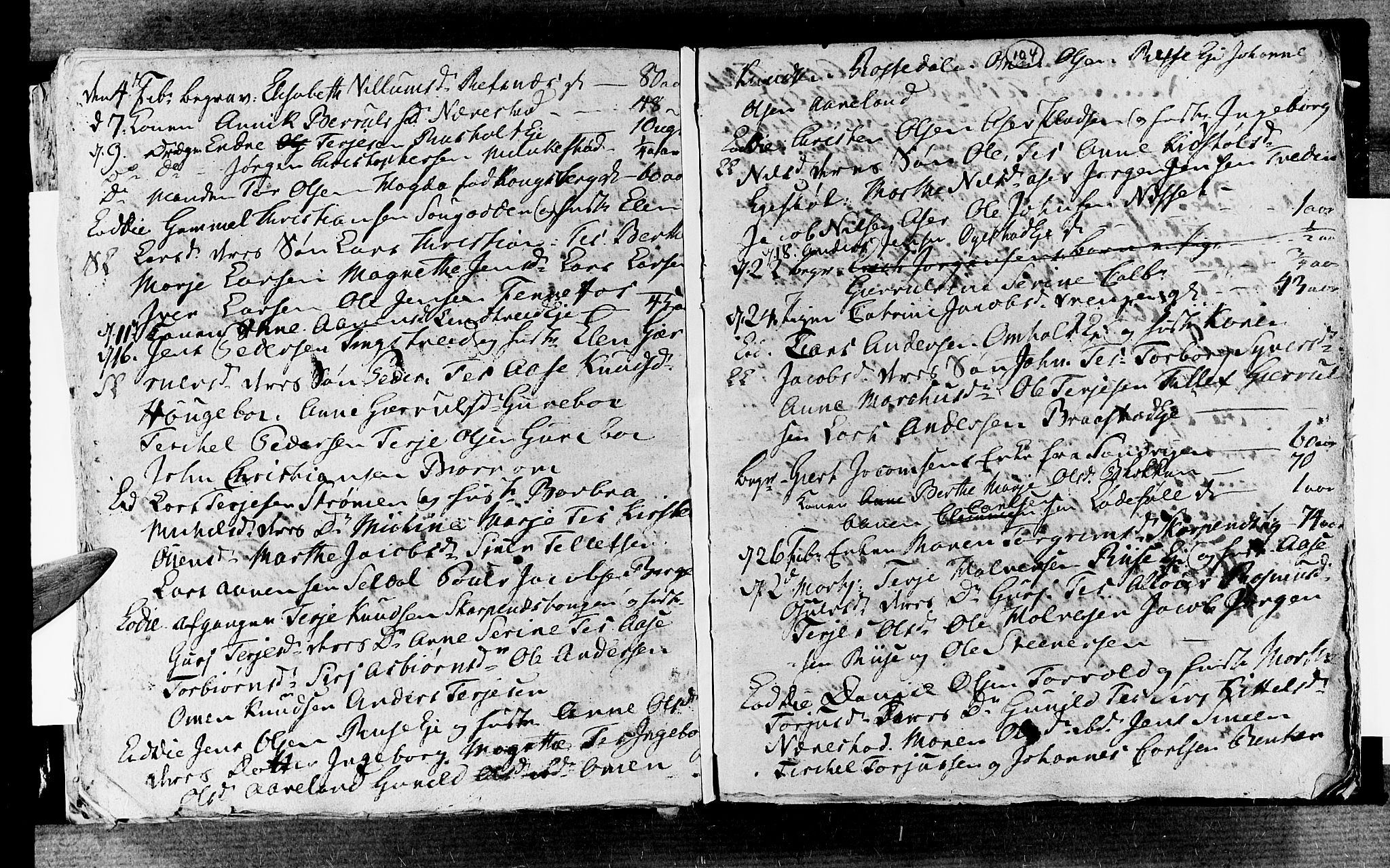 Øyestad sokneprestkontor, AV/SAK-1111-0049/F/Fb/L0002: Parish register (copy) no. B 2, 1795-1807, p. 104