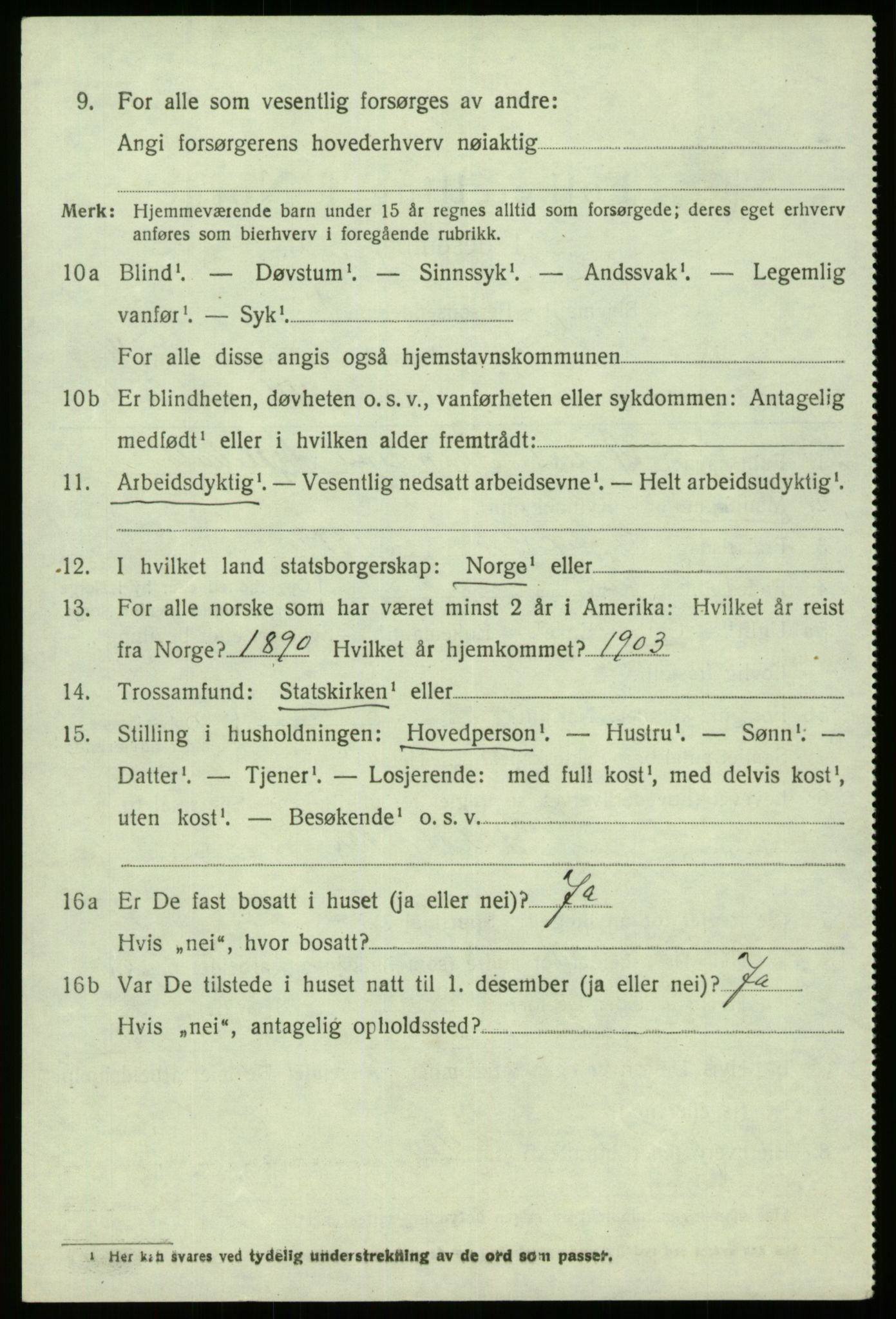 SAB, 1920 census for Eid, 1920, p. 6875