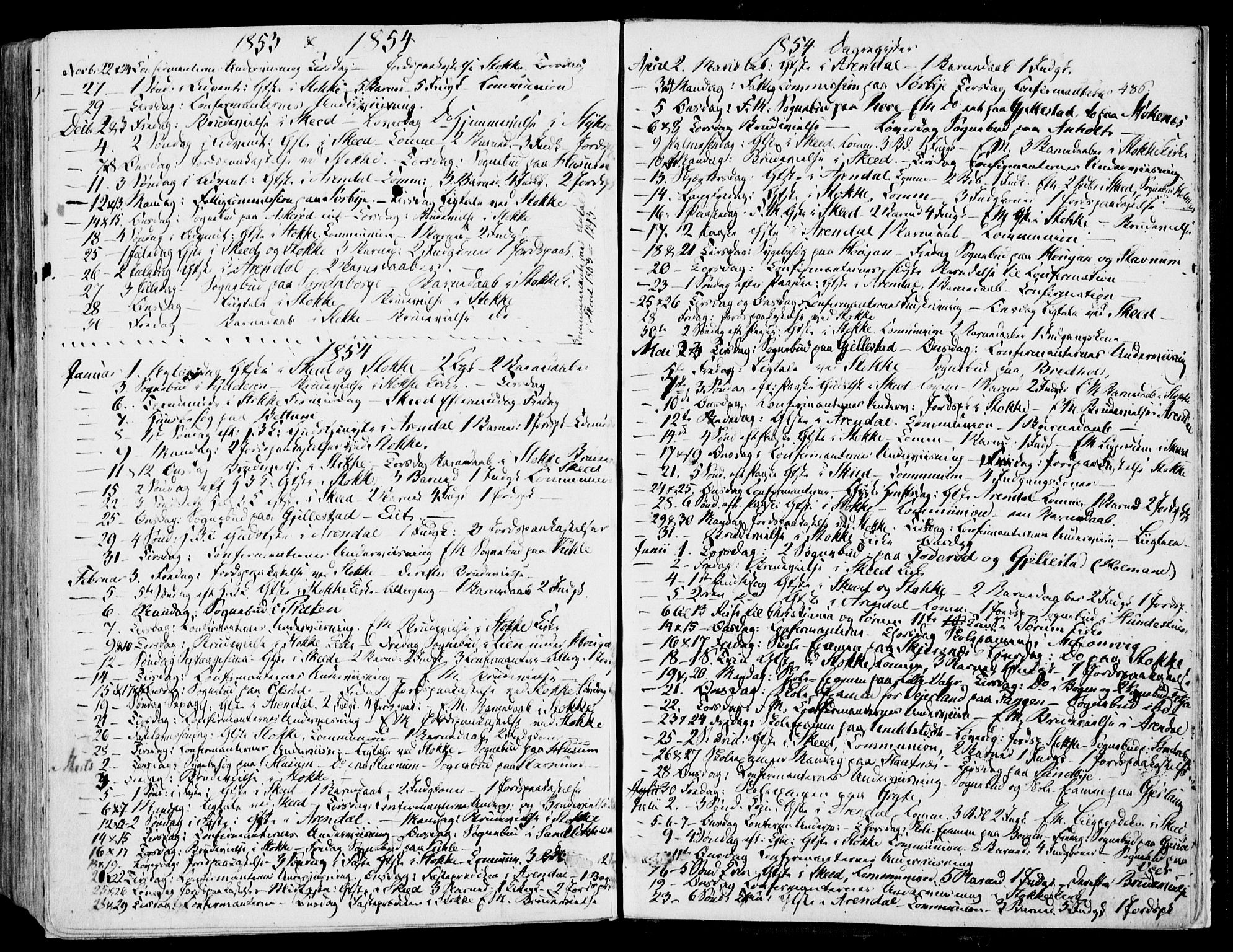 Stokke kirkebøker, AV/SAKO-A-320/F/Fa/L0007: Parish register (official) no. I 7, 1844-1857, p. 486