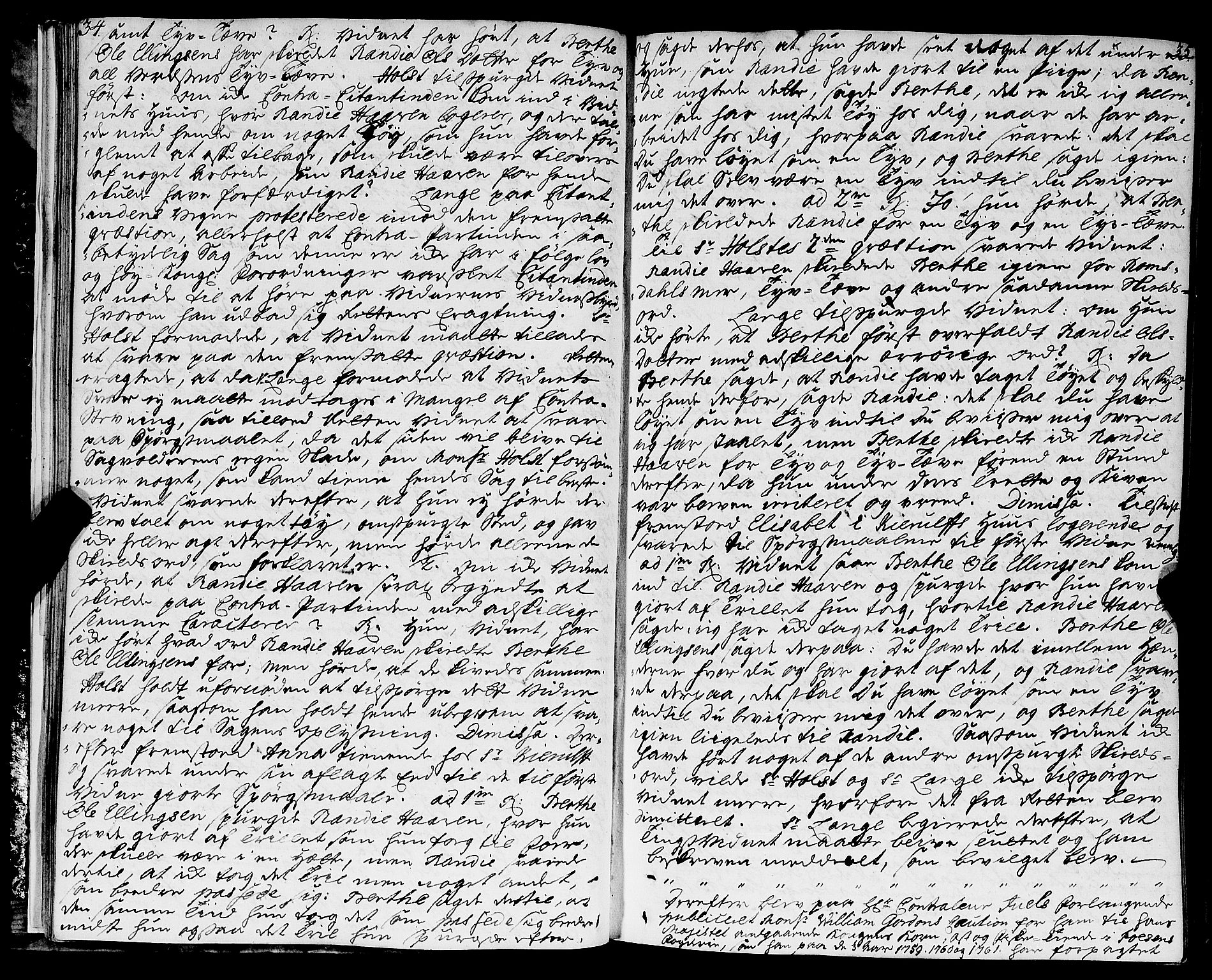Kristiansund byfogd, AV/SAT-A-4587/A/01/L0003: Justisprotokoll. Aut. 19.06.1758. m/register, 1758-1773, p. 34-35