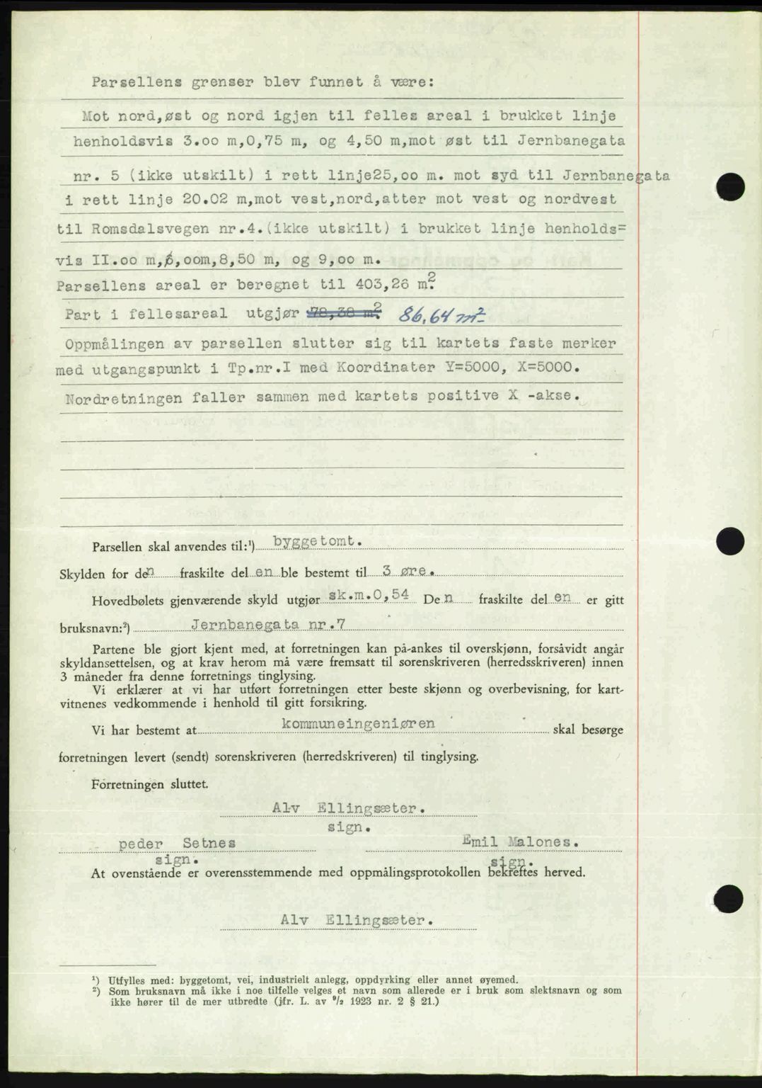 Romsdal sorenskriveri, SAT/A-4149/1/2/2C: Mortgage book no. A24, 1947-1947, Diary no: : 2901/1947