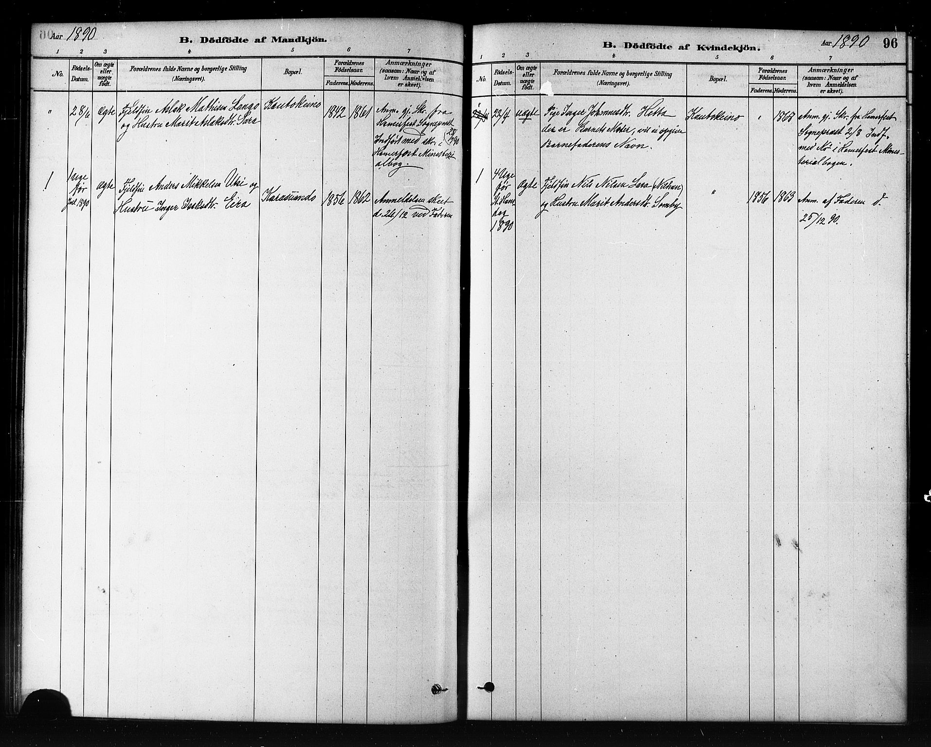 Kautokeino sokneprestembete, SATØ/S-1340/H/Hb/L0002.klokk: Parish register (copy) no. 2, 1877-1896, p. 96