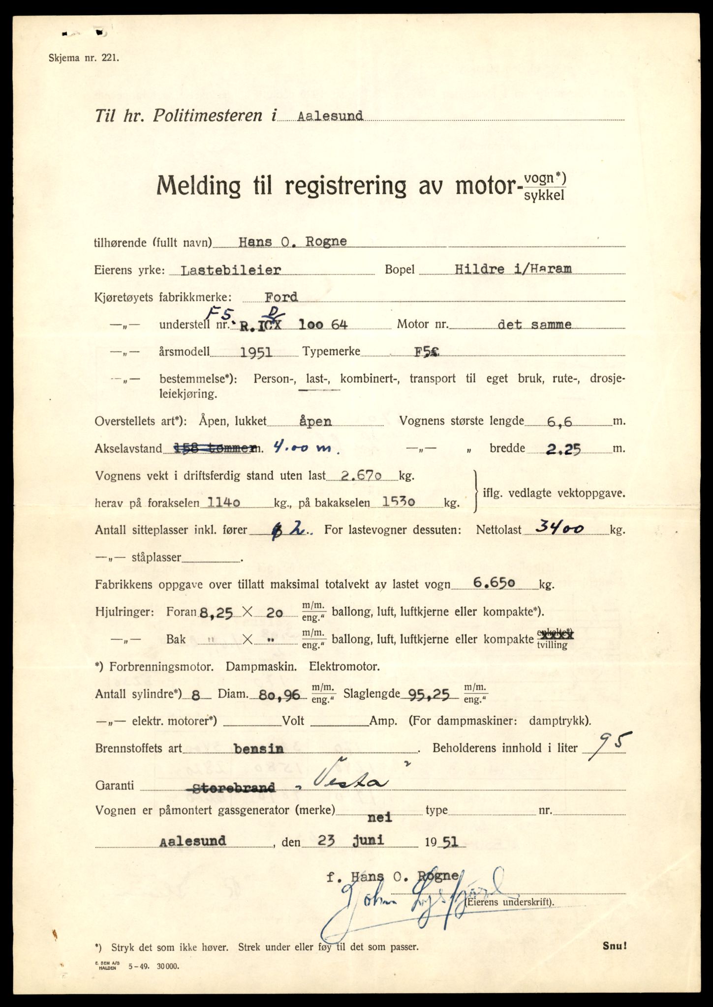Møre og Romsdal vegkontor - Ålesund trafikkstasjon, AV/SAT-A-4099/F/Fe/L0036: Registreringskort for kjøretøy T 12831 - T 13030, 1927-1998, p. 2209