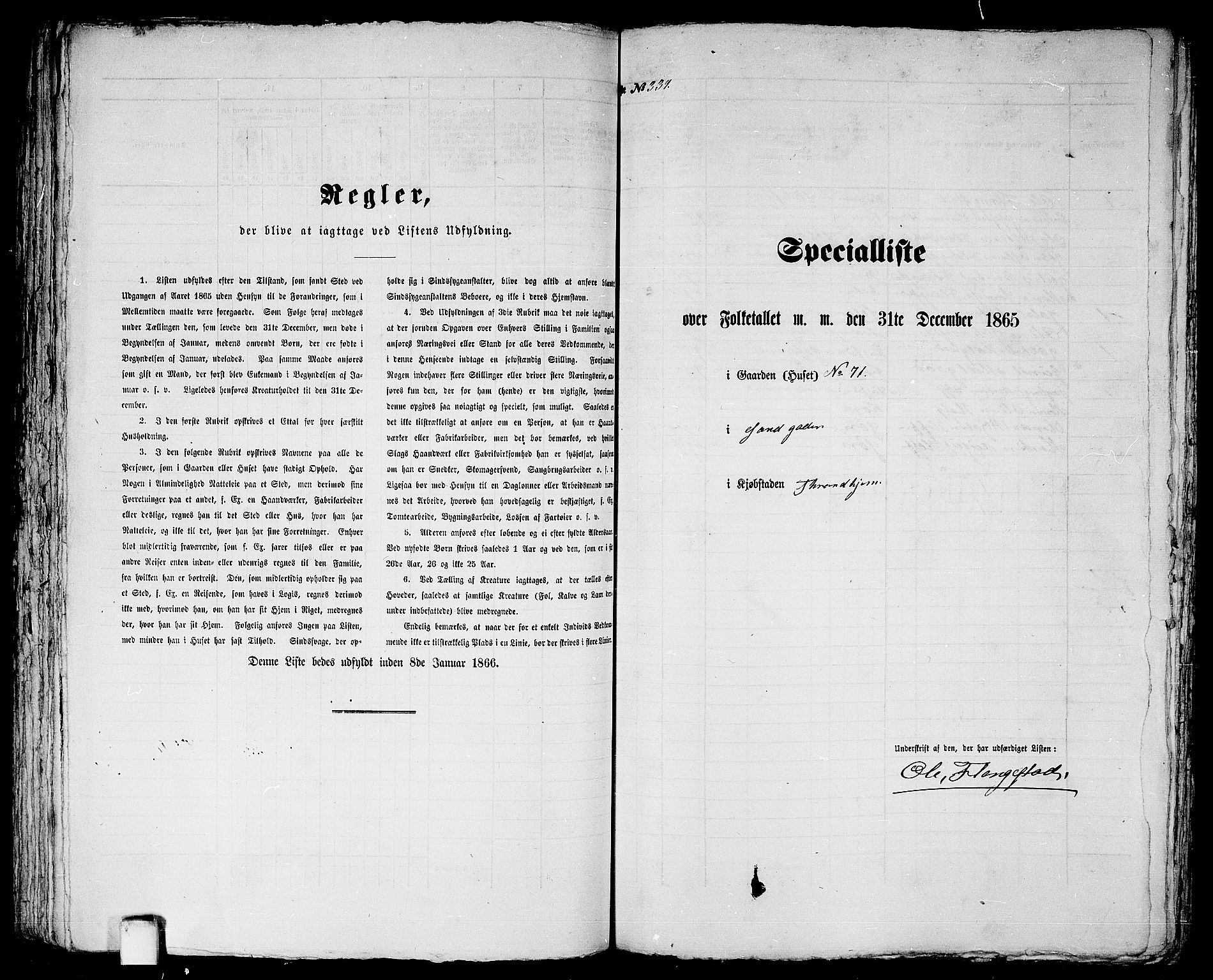 RA, 1865 census for Trondheim, 1865, p. 717