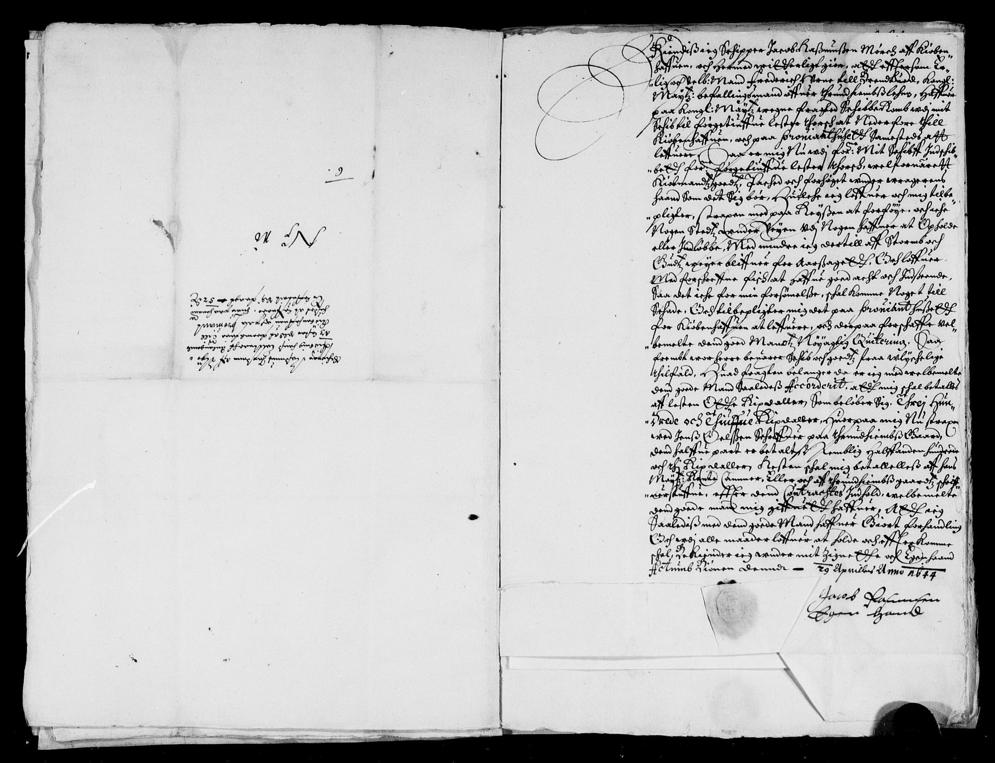 Rentekammeret inntil 1814, Reviderte regnskaper, Lensregnskaper, AV/RA-EA-5023/R/Rb/Rbw/L0077: Trondheim len, 1642-1644