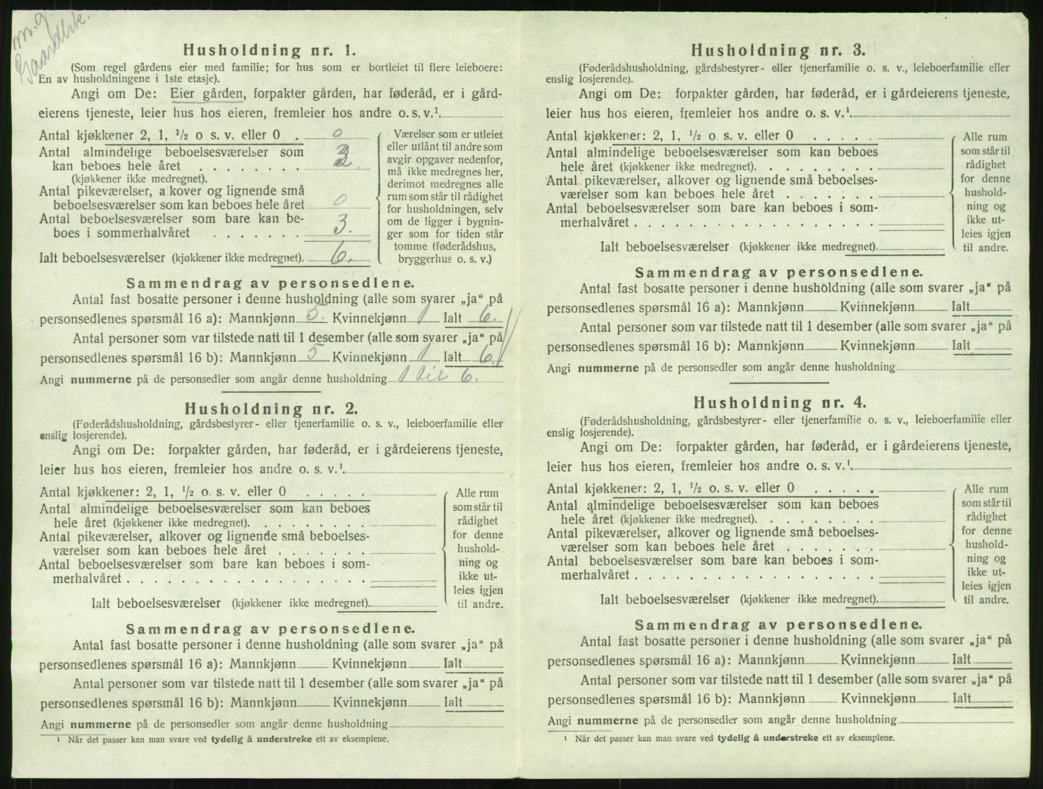 SAT, 1920 census for Sunndal, 1920, p. 743