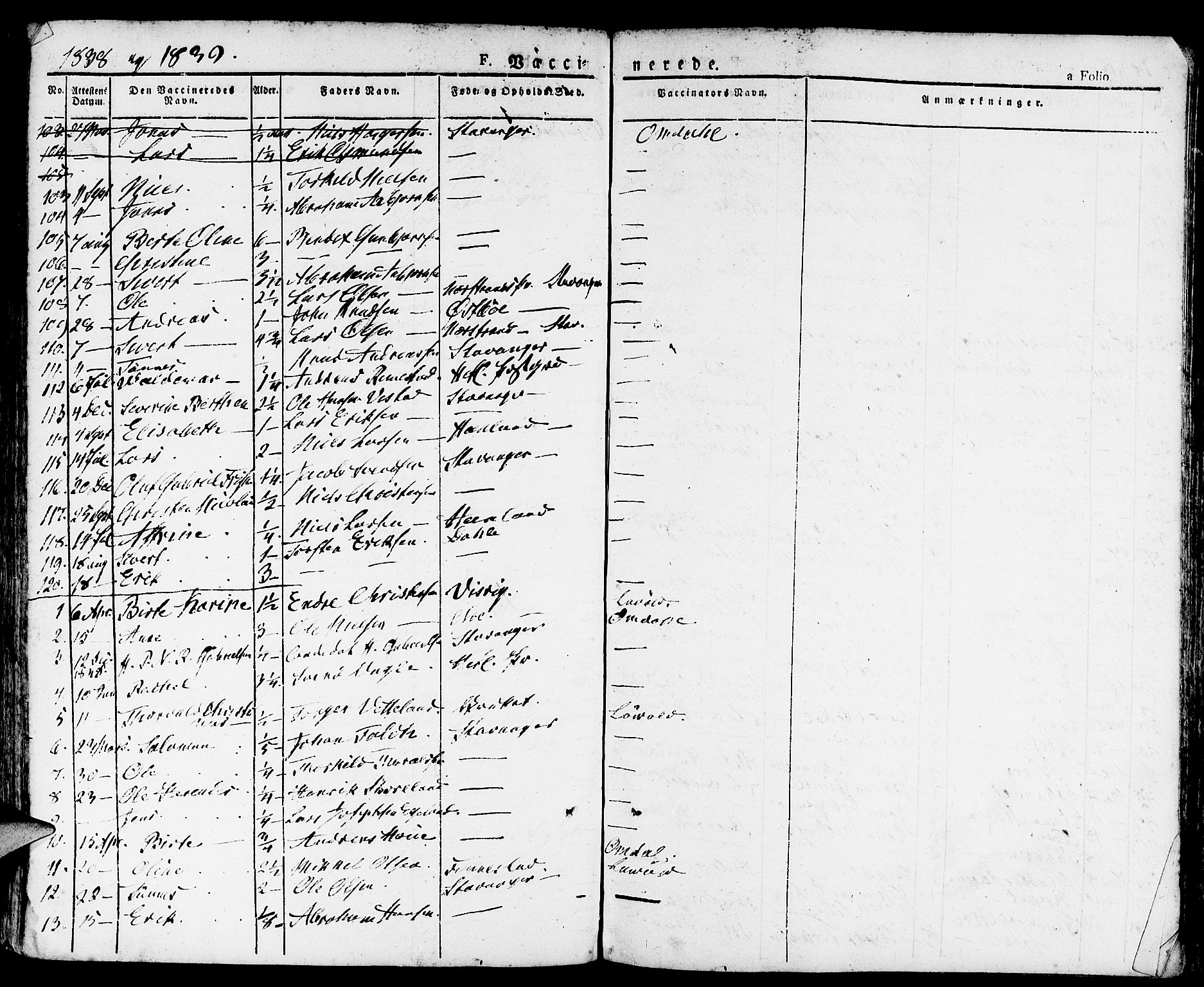 Domkirken sokneprestkontor, SAST/A-101812/001/30/30BA/L0011: Parish register (official) no. A 11, 1832-1856