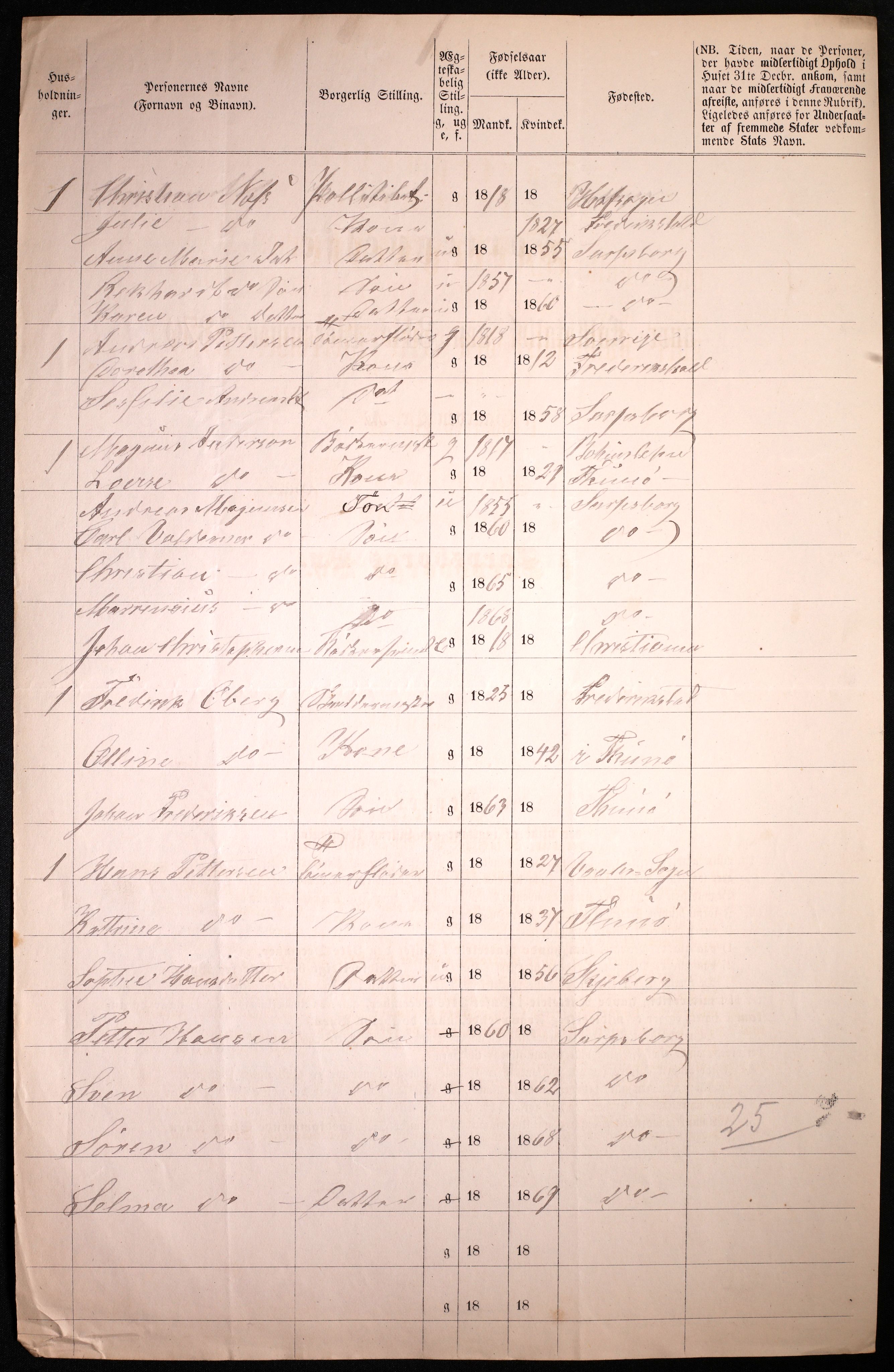 RA, 1870 census for 0102 Sarpsborg, 1870, p. 514