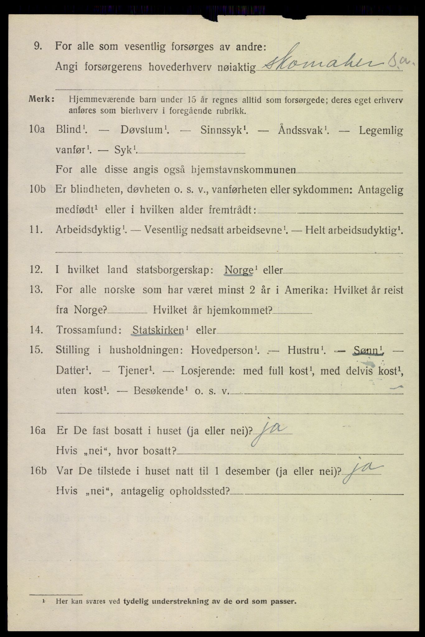 SAH, 1920 census for Nordre Land, 1920, p. 1777