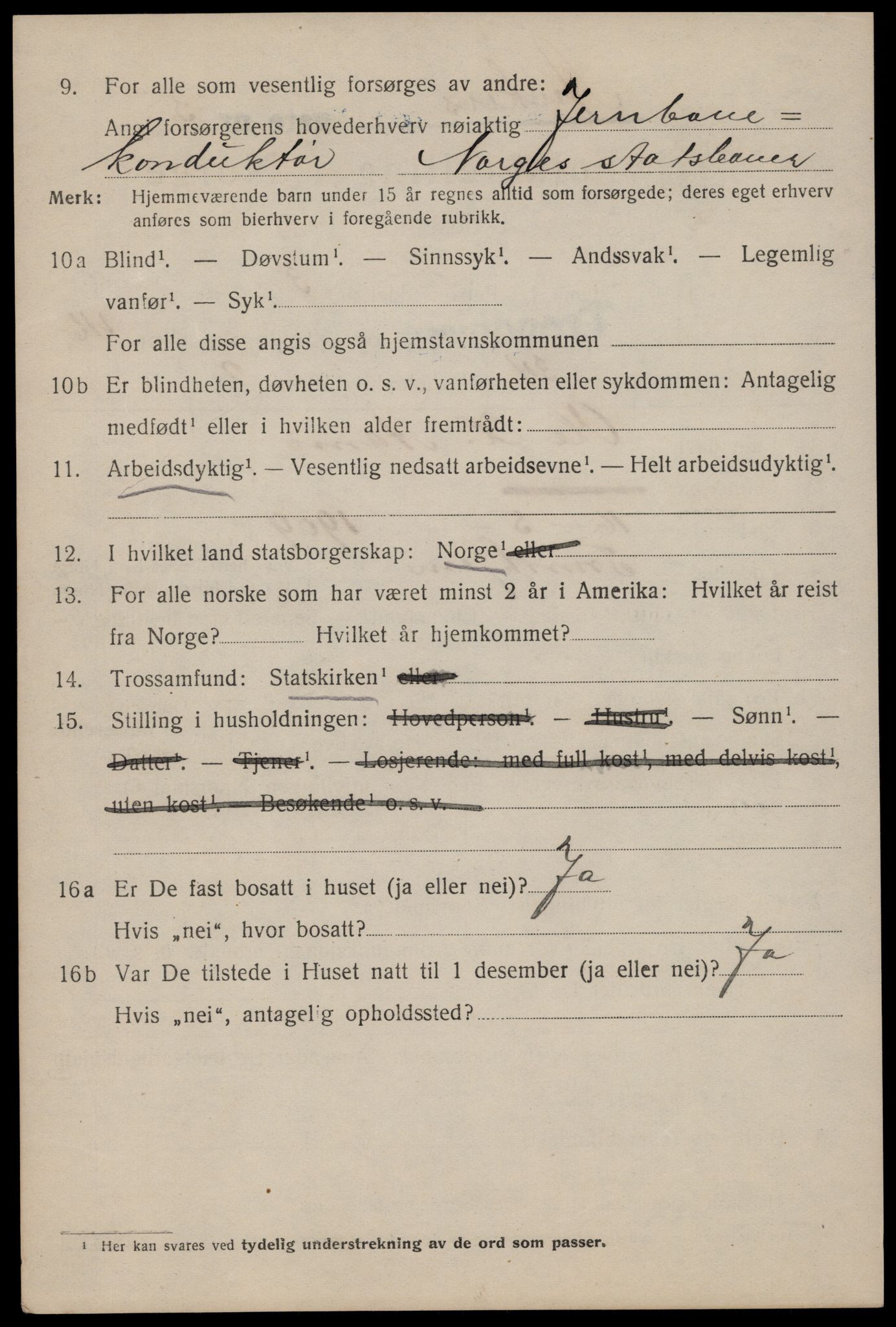 SAT, 1920 census for Trondheim, 1920, p. 98877