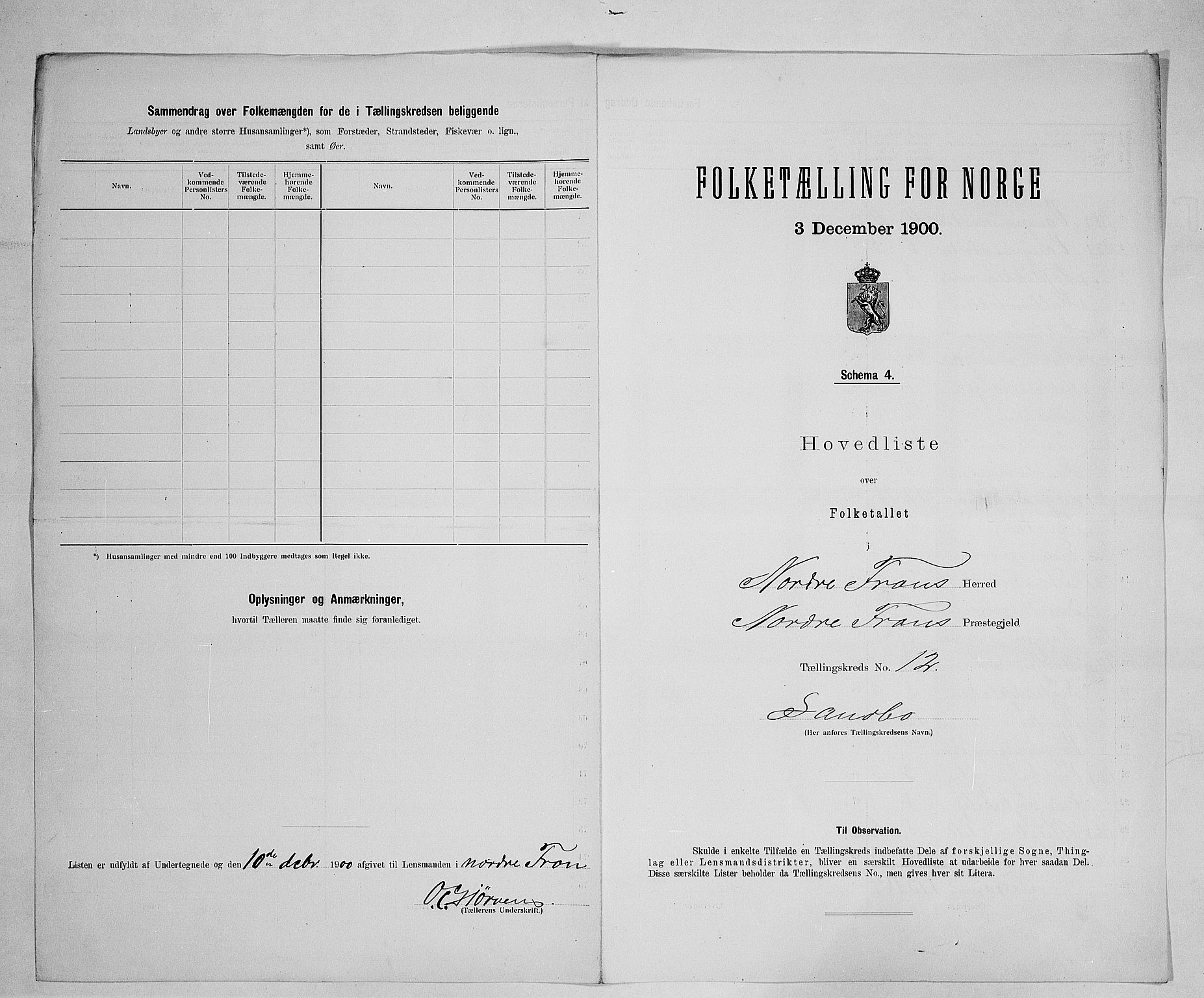 SAH, 1900 census for Nord-Fron, 1900, p. 41