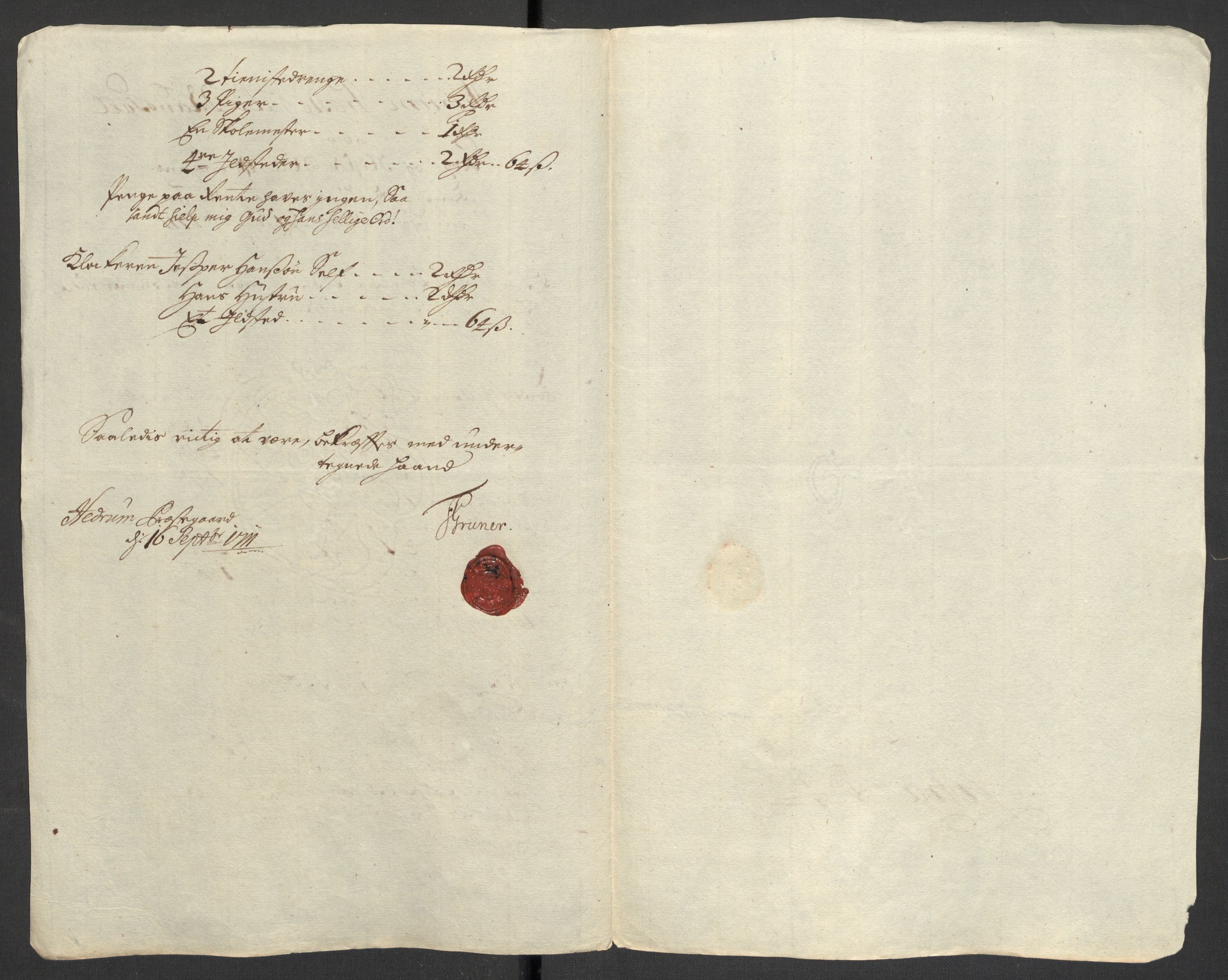 Rentekammeret inntil 1814, Reviderte regnskaper, Fogderegnskap, AV/RA-EA-4092/R33/L1983: Fogderegnskap Larvik grevskap, 1711, p. 185