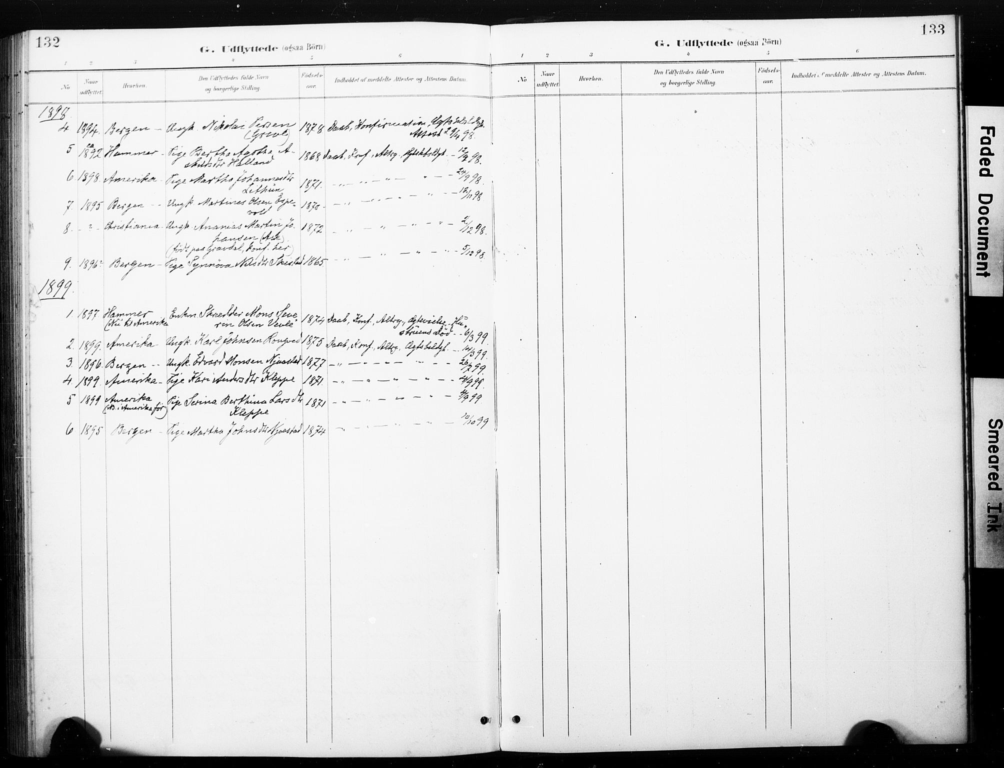 Haus sokneprestembete, AV/SAB-A-75601/H/Haa: Parish register (official) no. C 1, 1887-1899, p. 133