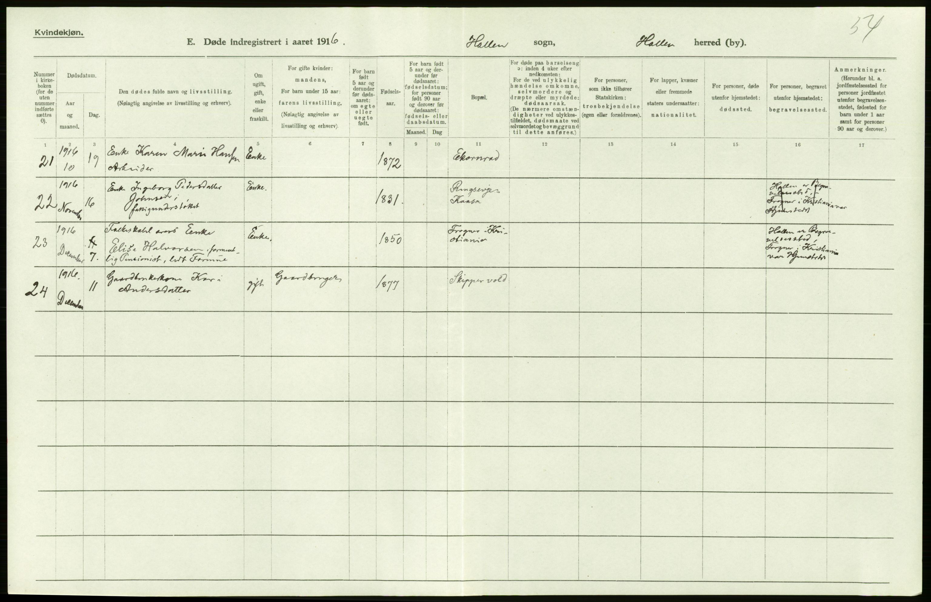 Statistisk sentralbyrå, Sosiodemografiske emner, Befolkning, RA/S-2228/D/Df/Dfb/Dfbf/L0024: Bratsberg amt: Døde, dødfødte. Bygder og byer., 1916, p. 286