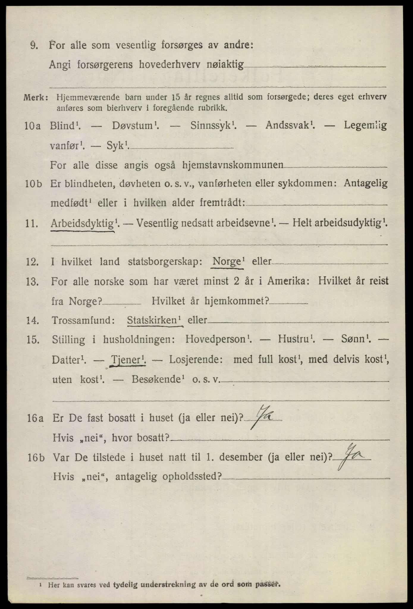 SAKO, 1920 census for Hemsedal, 1920, p. 1721