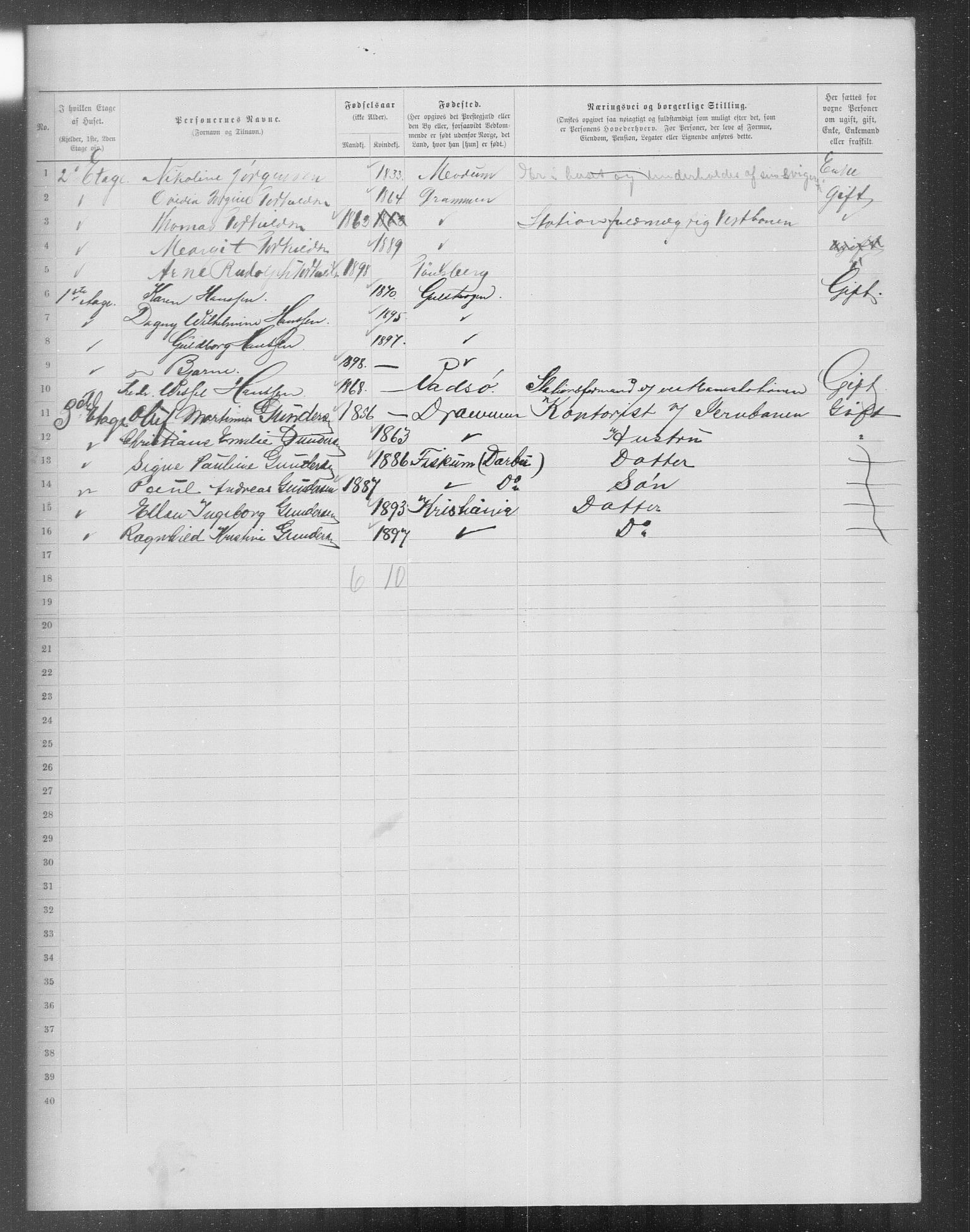 OBA, Municipal Census 1899 for Kristiania, 1899, p. 14150