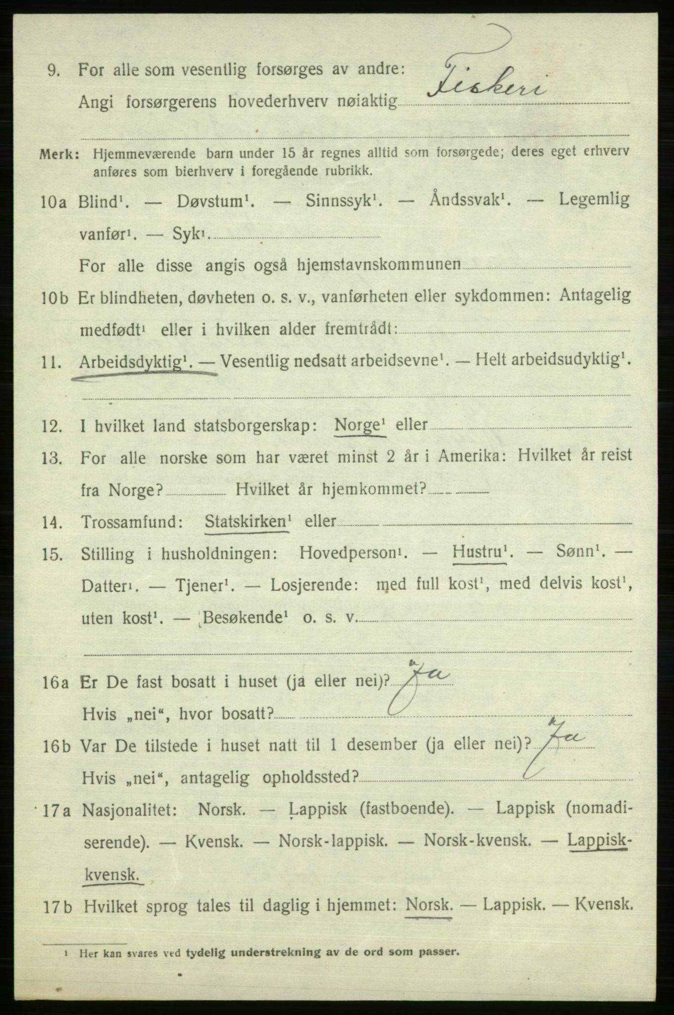 SATØ, 1920 census for Vardø rural district, 1920, p. 2711