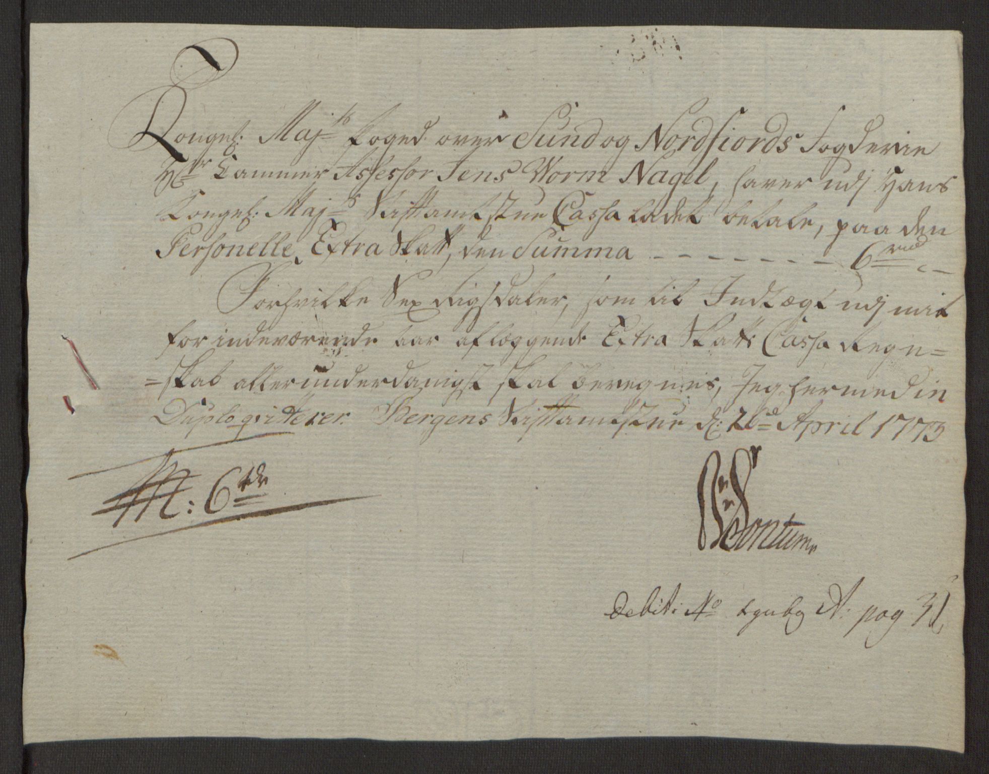 Rentekammeret inntil 1814, Reviderte regnskaper, Fogderegnskap, AV/RA-EA-4092/R53/L3551: Ekstraskatten Sunn- og Nordfjord, 1772, p. 45