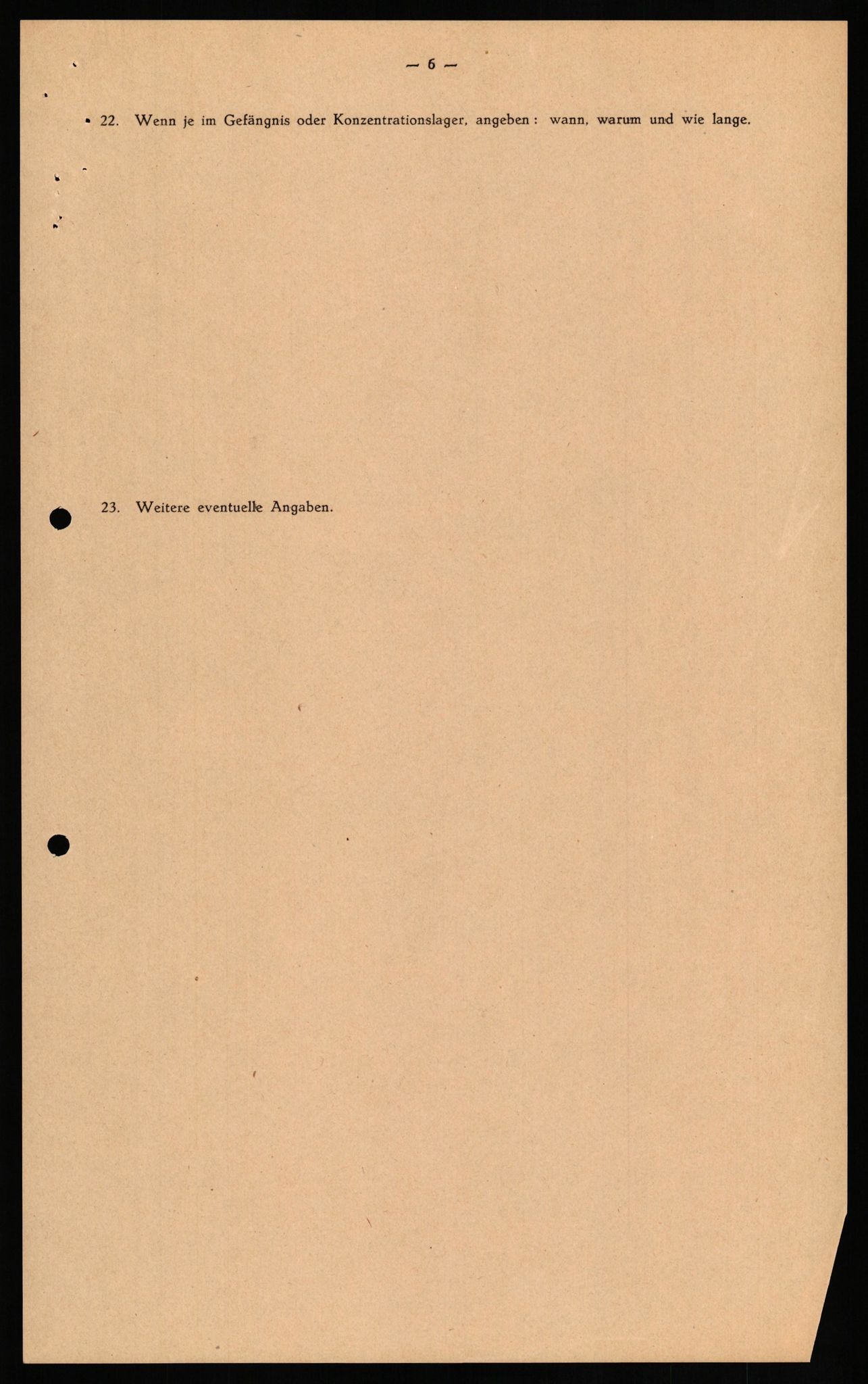 Forsvaret, Forsvarets overkommando II, RA/RAFA-3915/D/Db/L0021: CI Questionaires. Tyske okkupasjonsstyrker i Norge. Tyskere., 1945-1946, p. 375