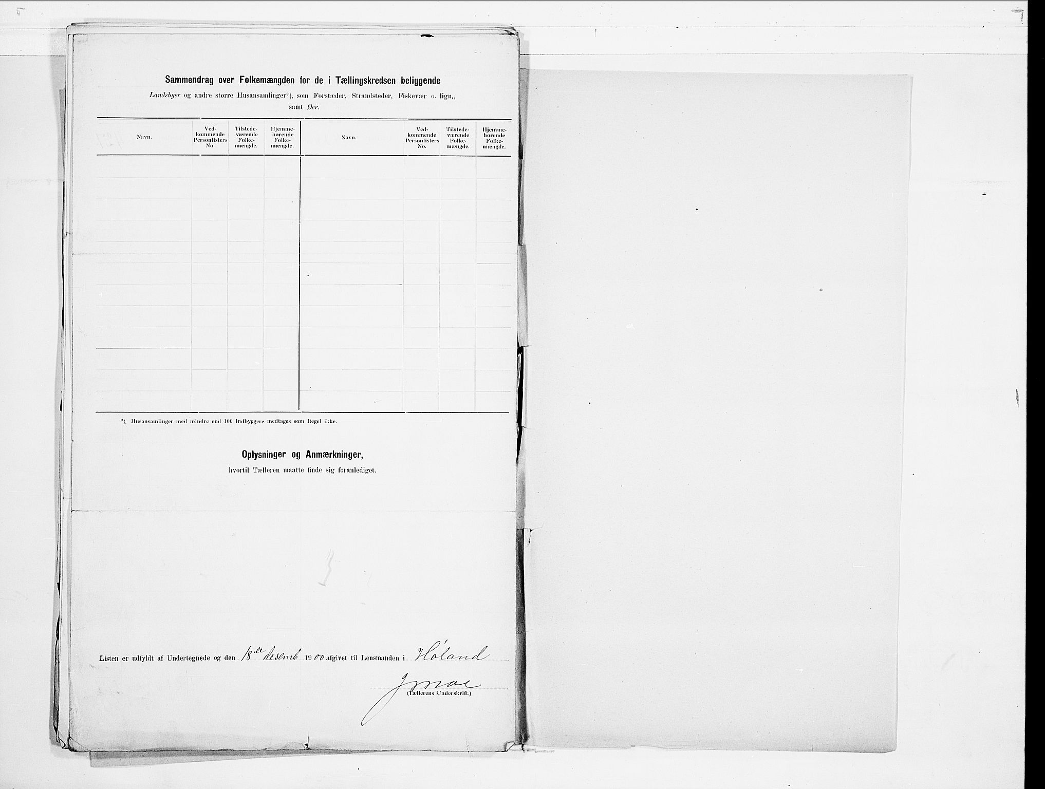 SAO, 1900 census for Høland, 1900, p. 36