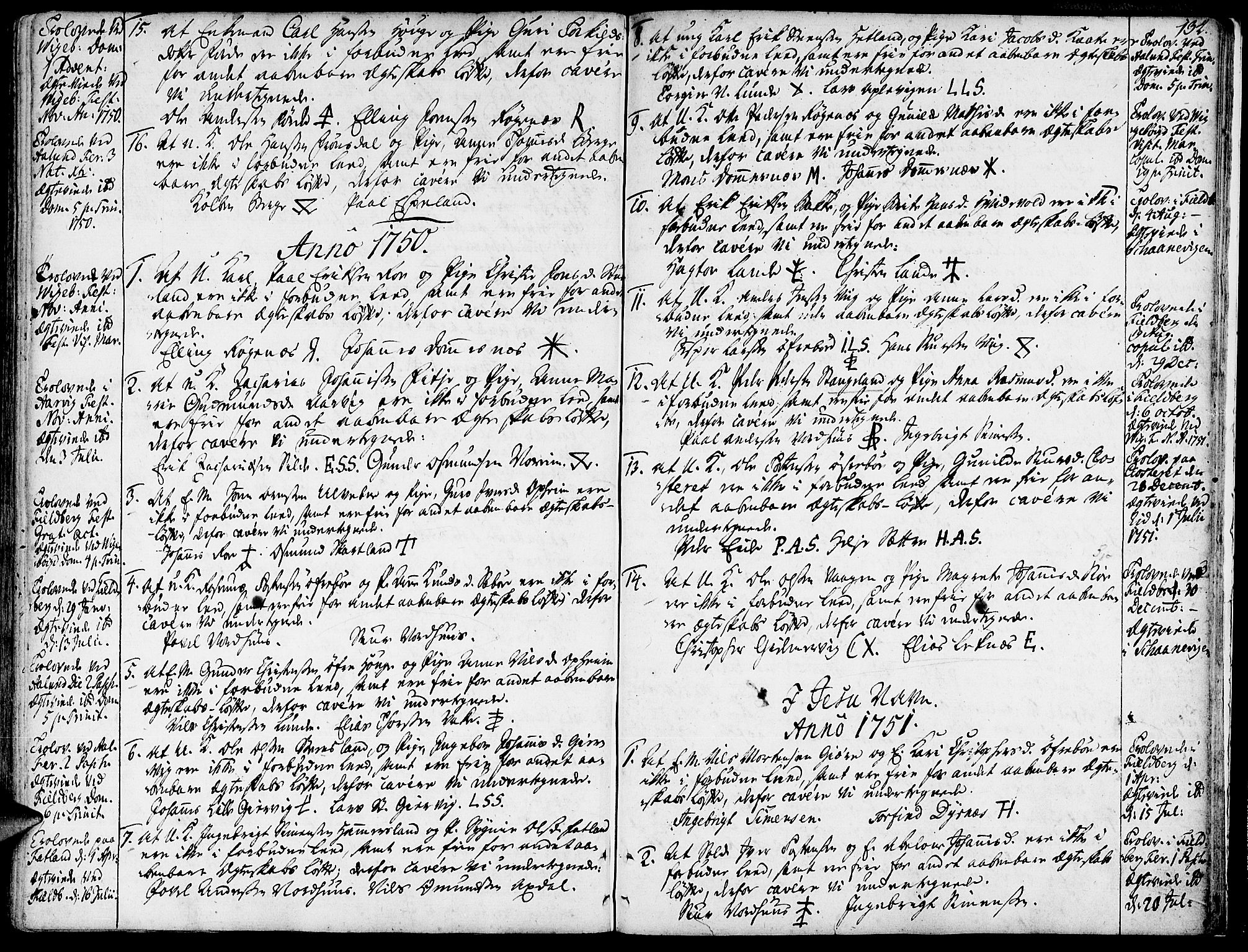 Fjelberg sokneprestembete, SAB/A-75201/H/Haa: Parish register (official) no. A 1, 1739-1759, p. 134