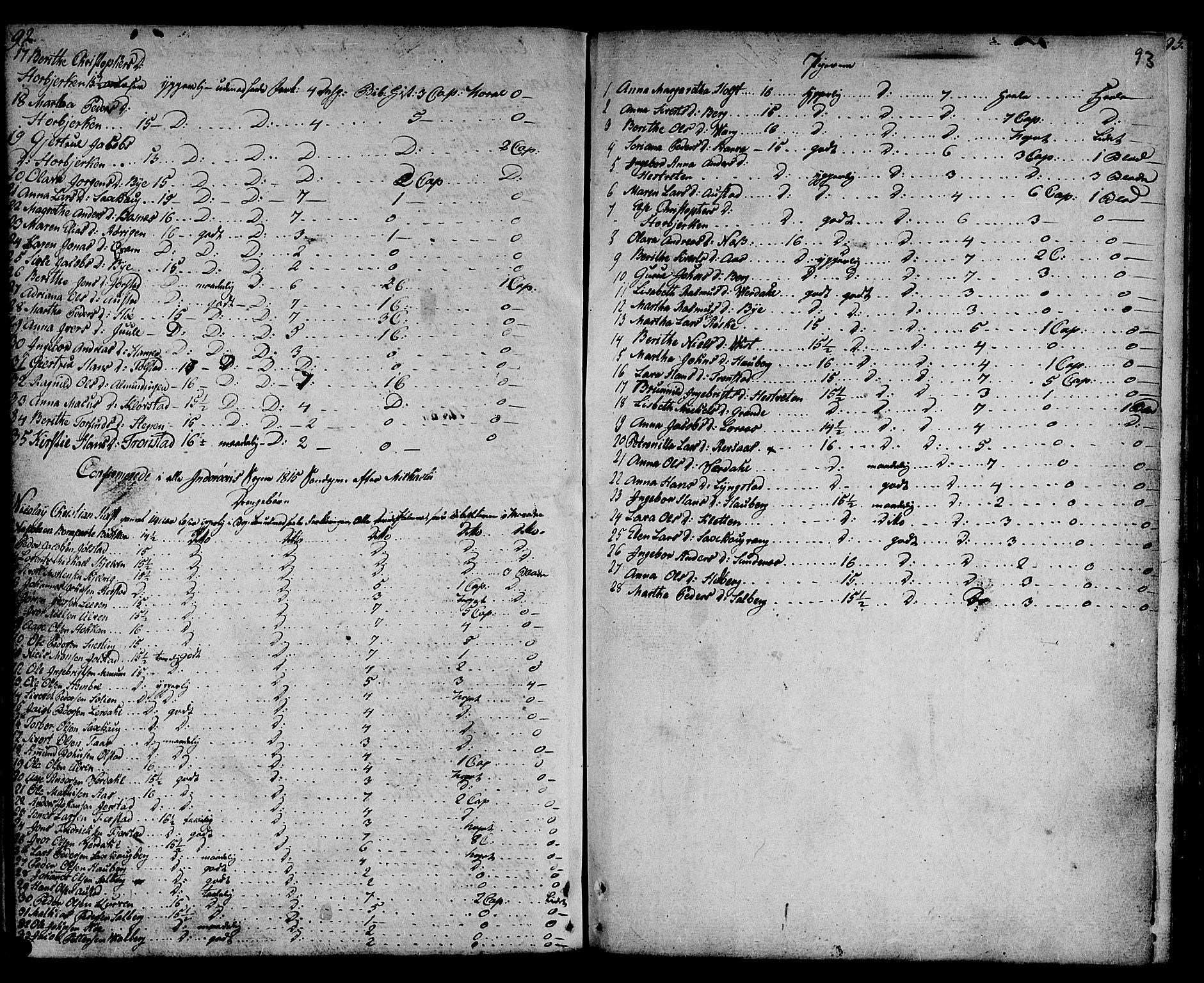 Ministerialprotokoller, klokkerbøker og fødselsregistre - Nord-Trøndelag, SAT/A-1458/730/L0274: Parish register (official) no. 730A03, 1802-1816, p. 92-93