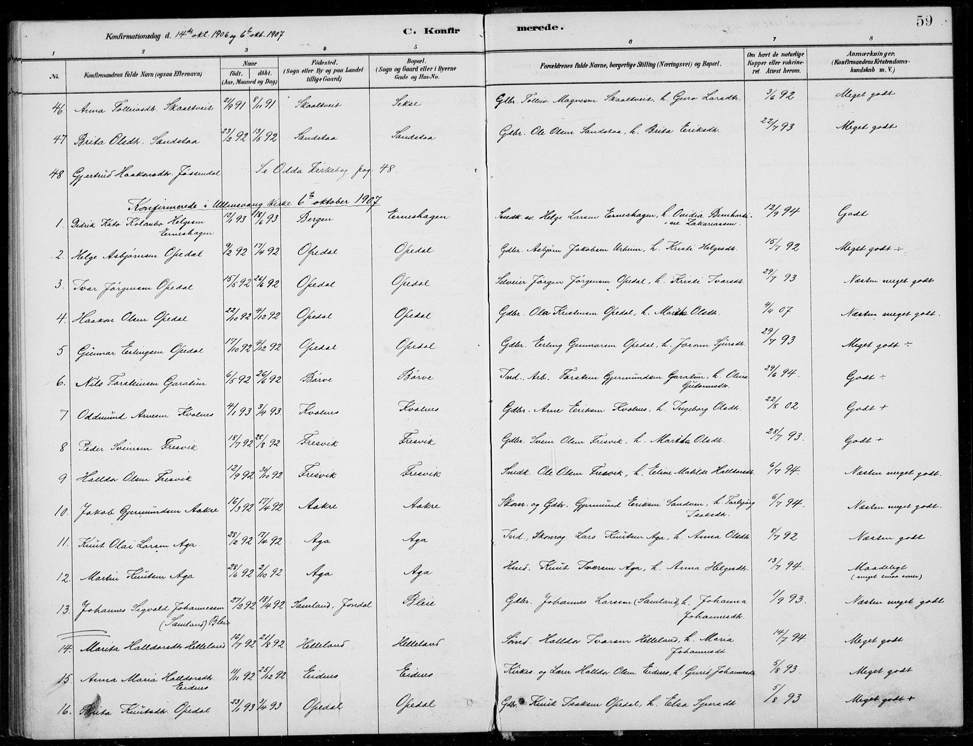 Ullensvang sokneprestembete, SAB/A-78701/H/Haa: Parish register (official) no. B  2, 1880-1910, p. 59