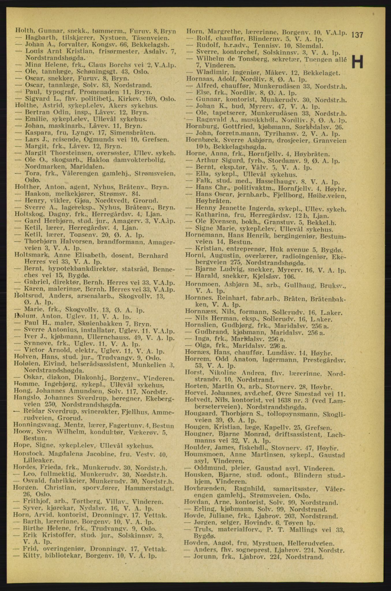Aker adressebok/adressekalender, PUBL/001/A/005: Aker adressebok, 1934-1935, p. 137