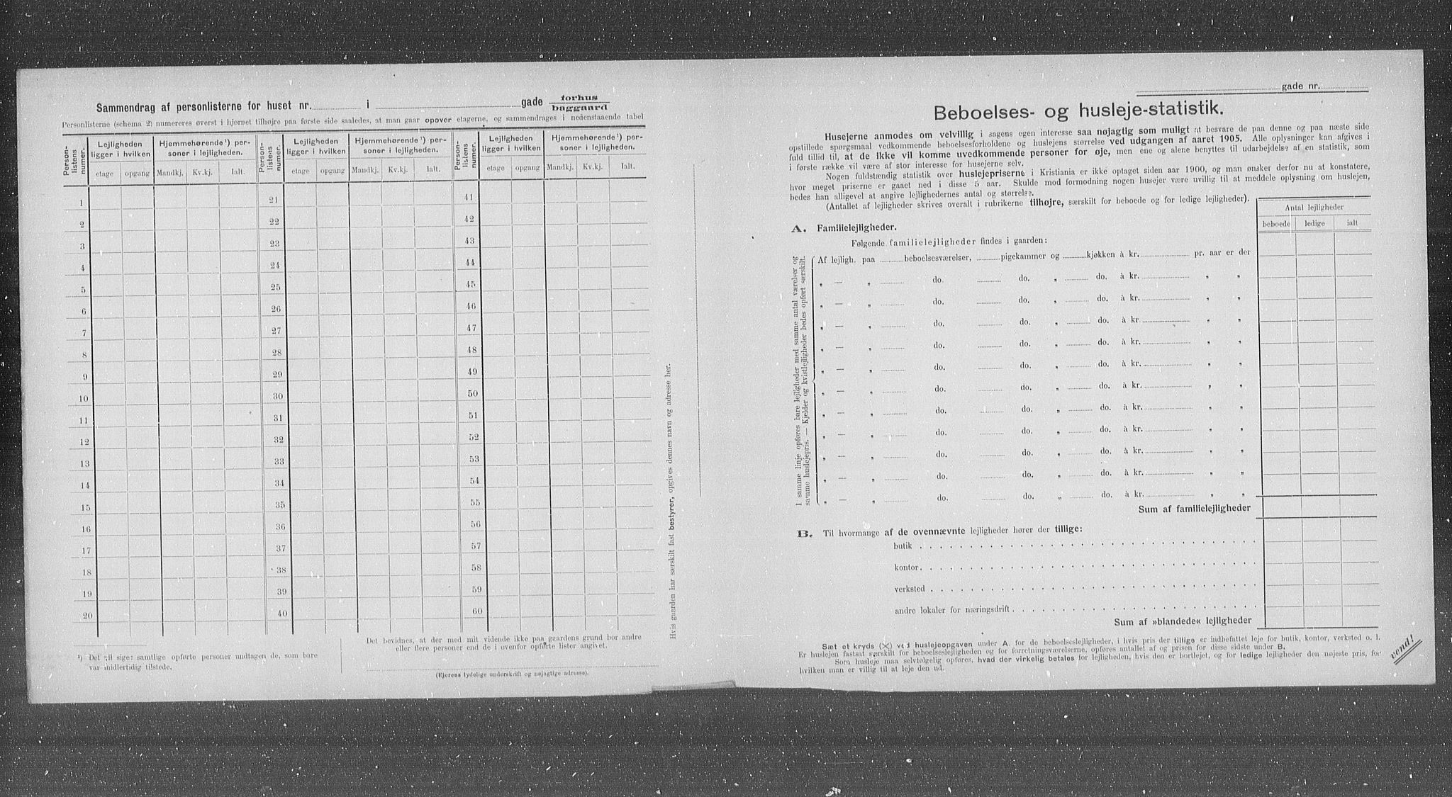 OBA, Municipal Census 1905 for Kristiania, 1905, p. 17865