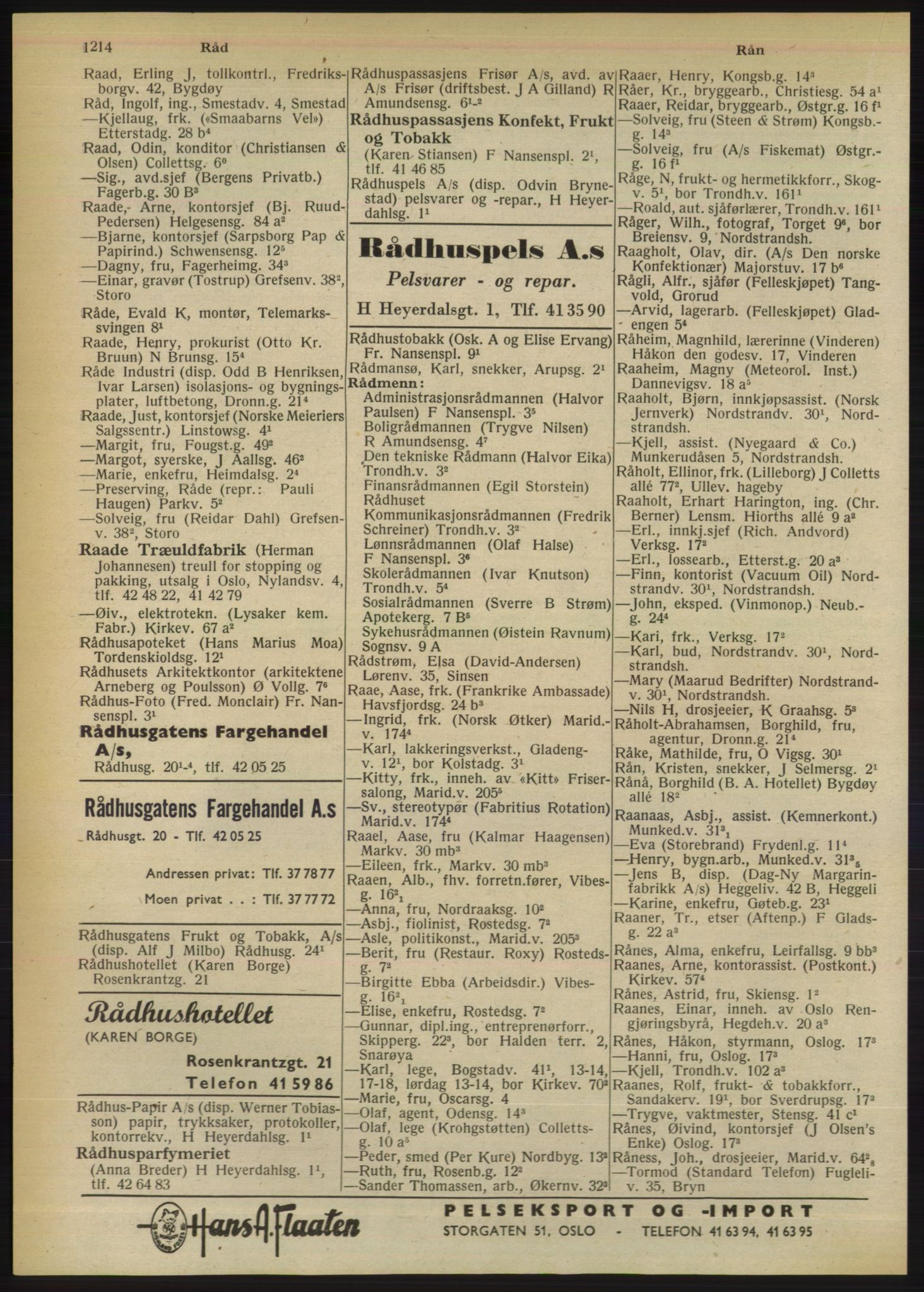 Kristiania/Oslo adressebok, PUBL/-, 1950, p. 1214