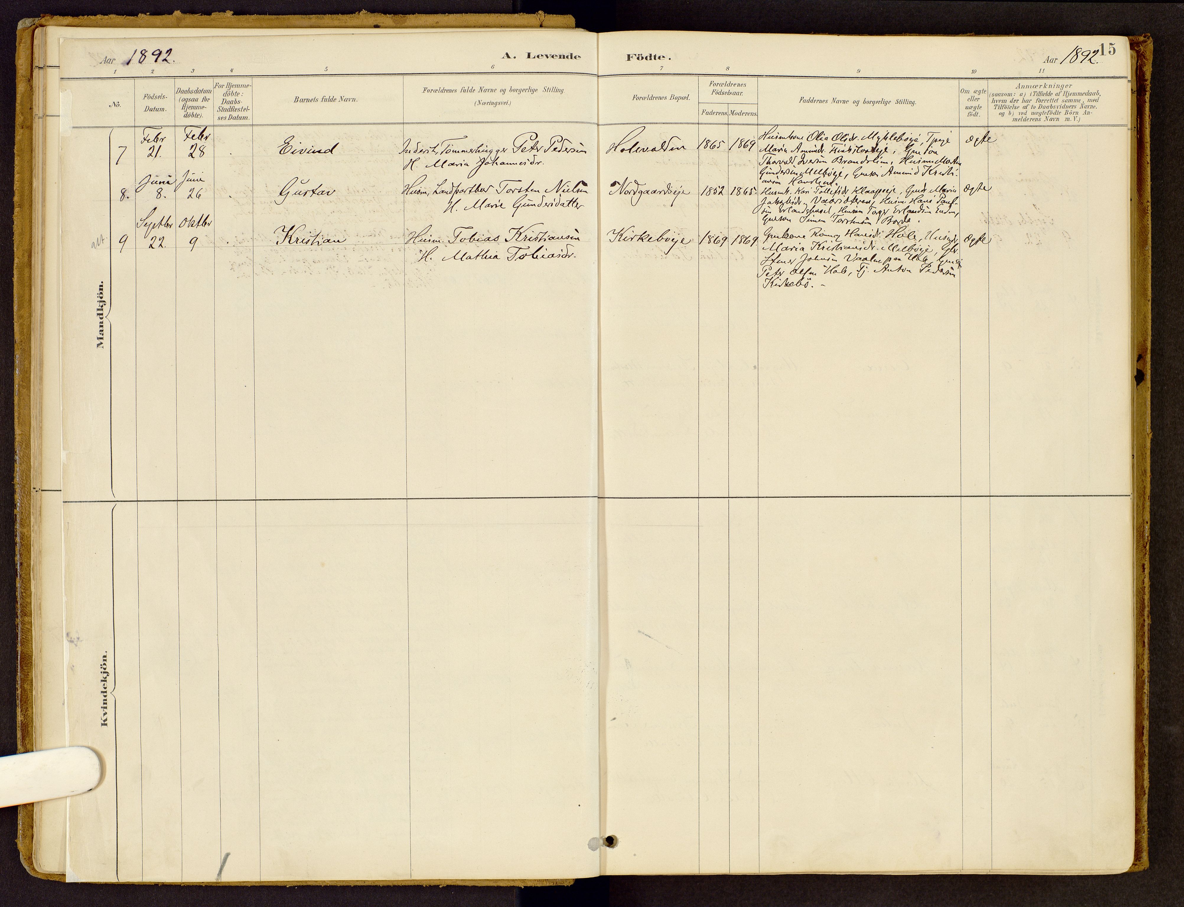 Vestre Gausdal prestekontor, AV/SAH-PREST-094/H/Ha/Haa/L0002: Parish register (official) no. 2, 1887-1918, p. 15