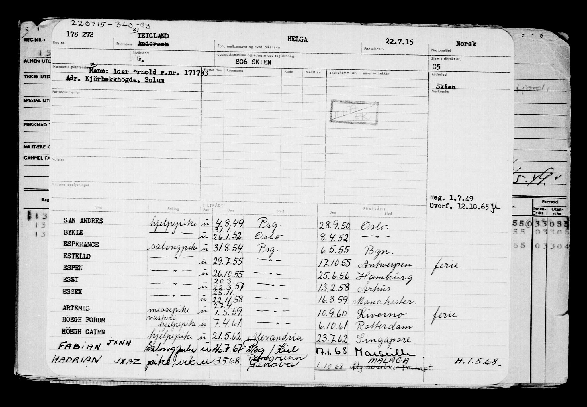 Direktoratet for sjømenn, AV/RA-S-3545/G/Gb/L0131: Hovedkort, 1915, p. 434