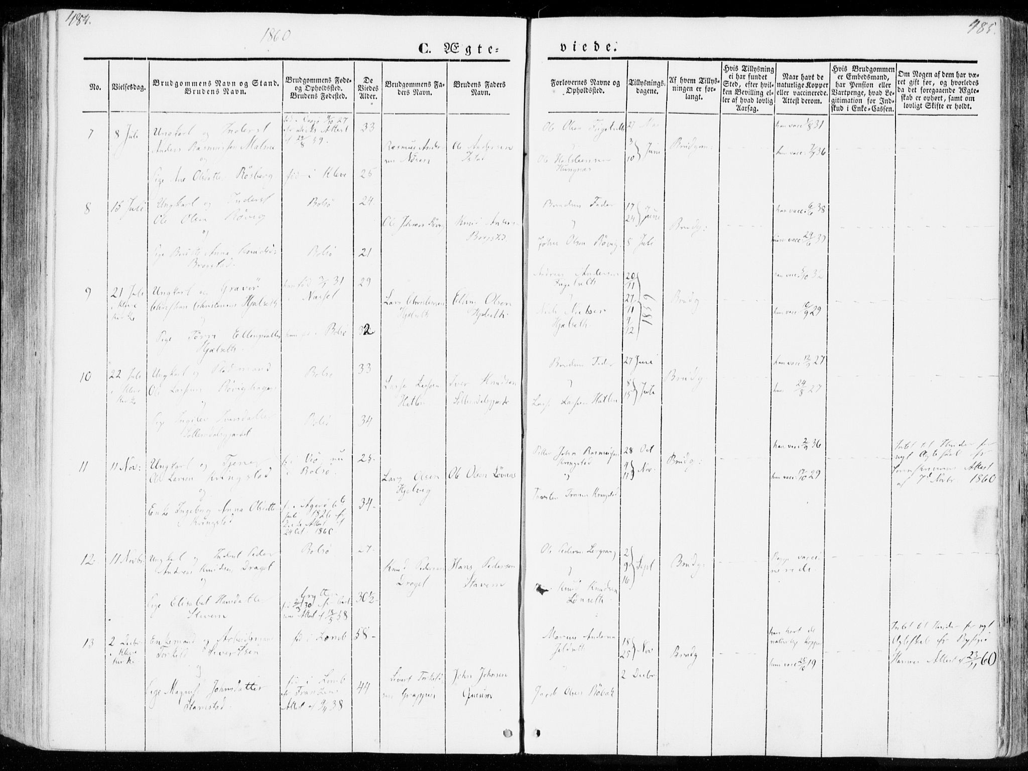 Ministerialprotokoller, klokkerbøker og fødselsregistre - Møre og Romsdal, AV/SAT-A-1454/555/L0653: Parish register (official) no. 555A04, 1843-1869, p. 484-485