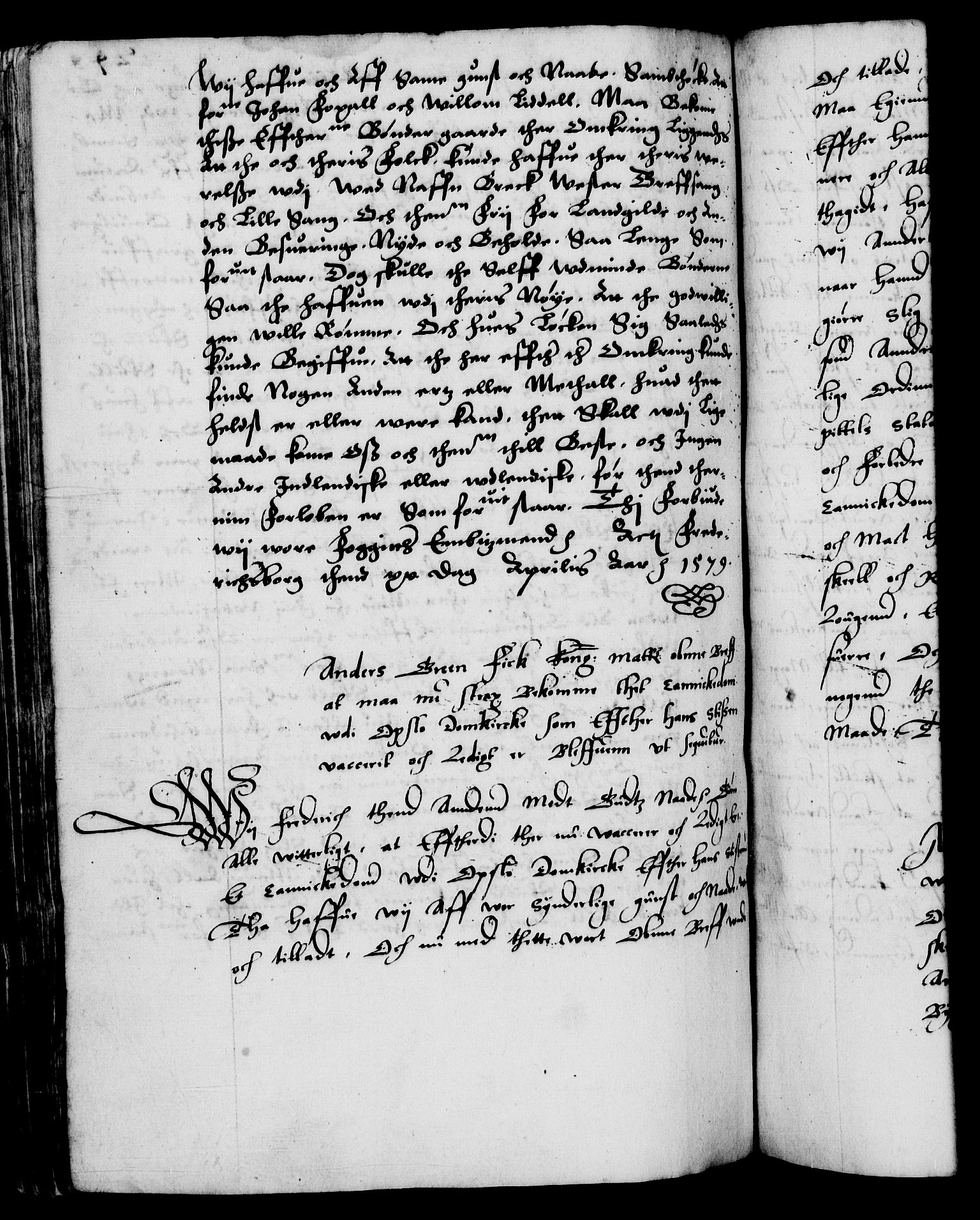 Danske Kanselli 1572-1799, AV/RA-EA-3023/F/Fc/Fca/Fcaa/L0001: Norske registre (mikrofilm), 1572-1588, p. 248b