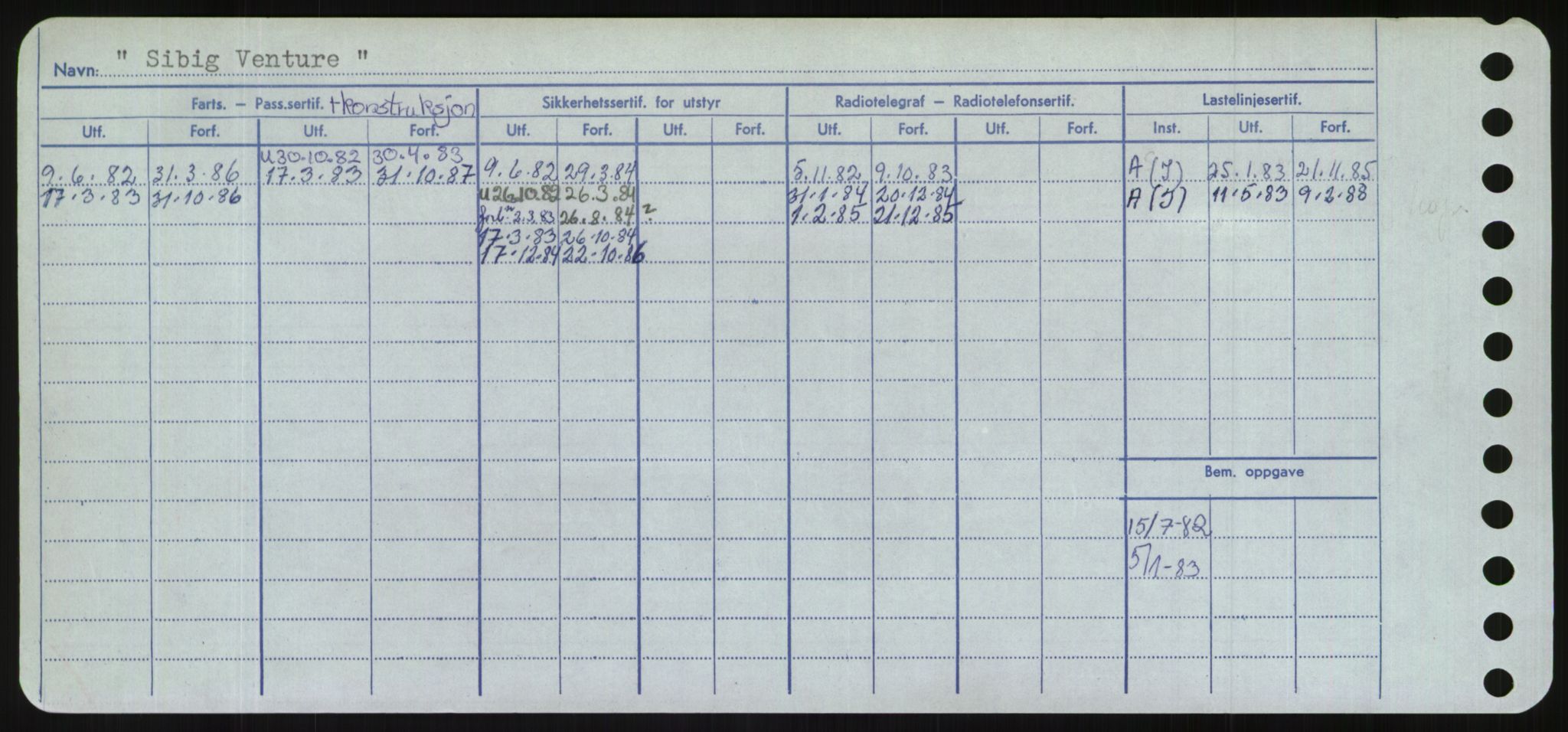 Sjøfartsdirektoratet med forløpere, Skipsmålingen, RA/S-1627/H/Hd/L0033: Fartøy, Sevi-Sjø, p. 26