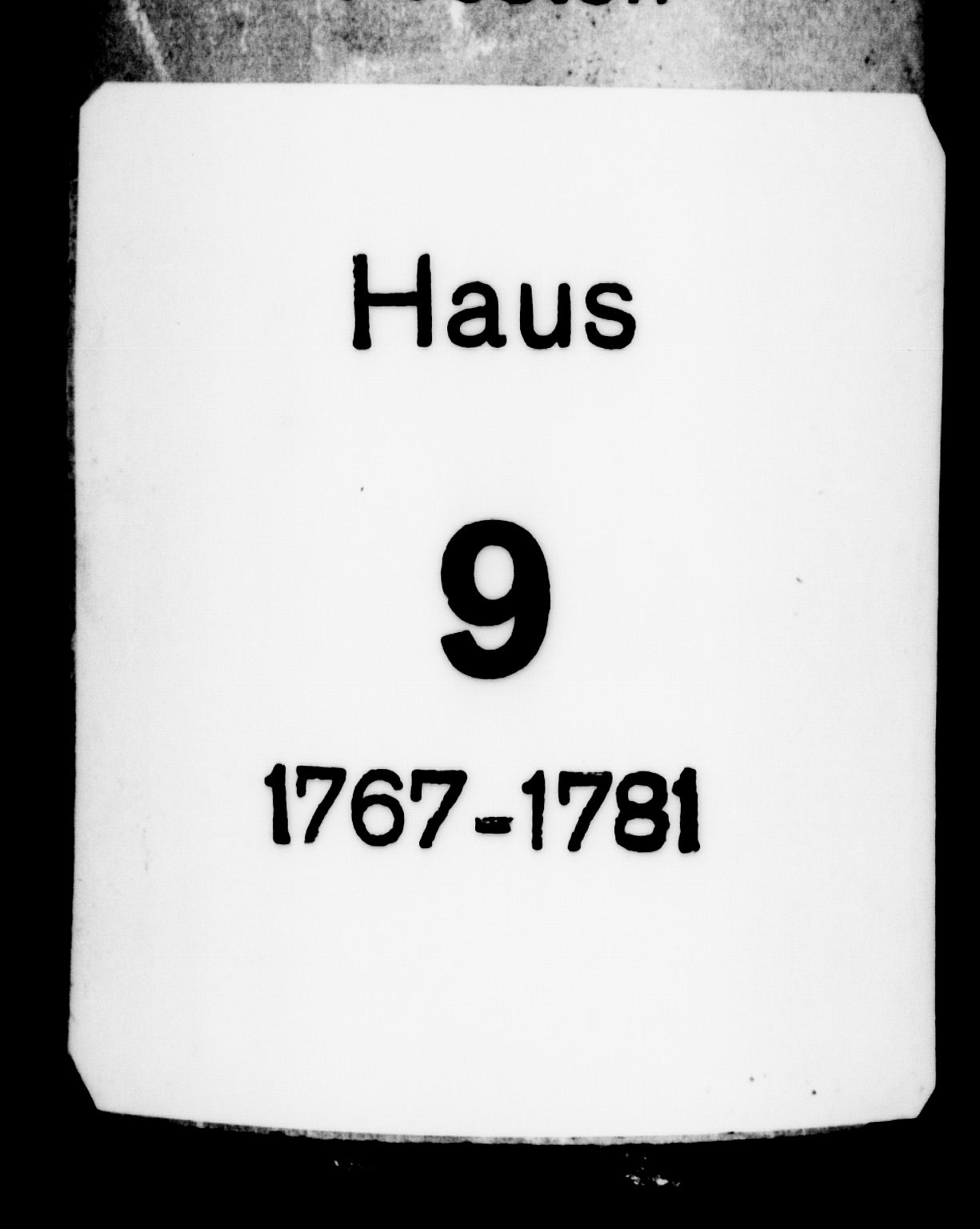 Haus sokneprestembete, AV/SAB-A-75601/H/Haa: Parish register (official) no. A 9, 1767-1781