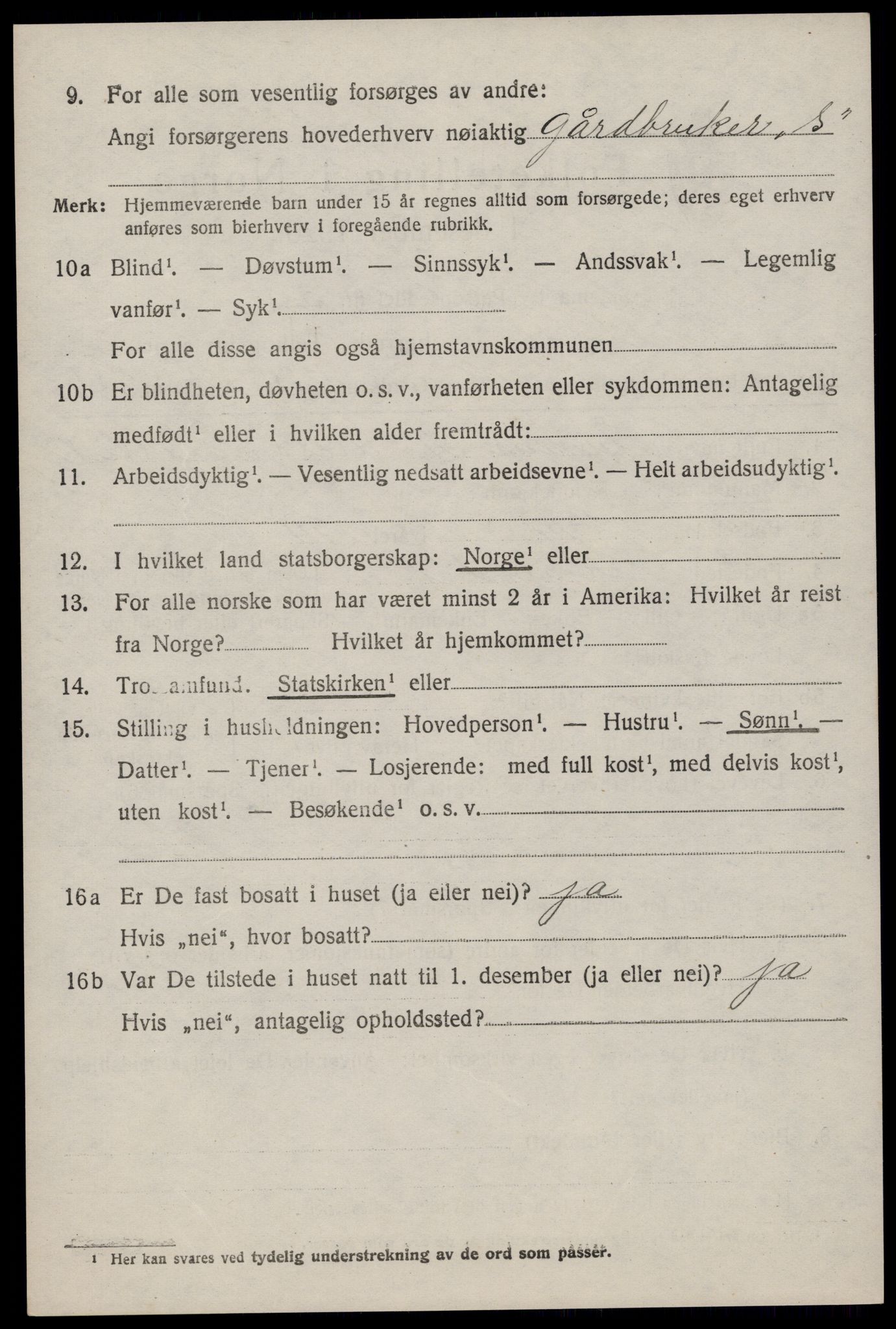 SAKO, 1920 census for Hjartdal, 1920, p. 2791