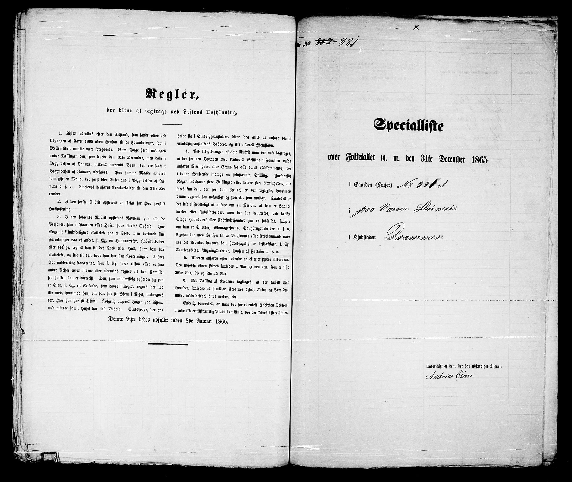 RA, 1865 census for Strømsø in Drammen, 1865, p. 577